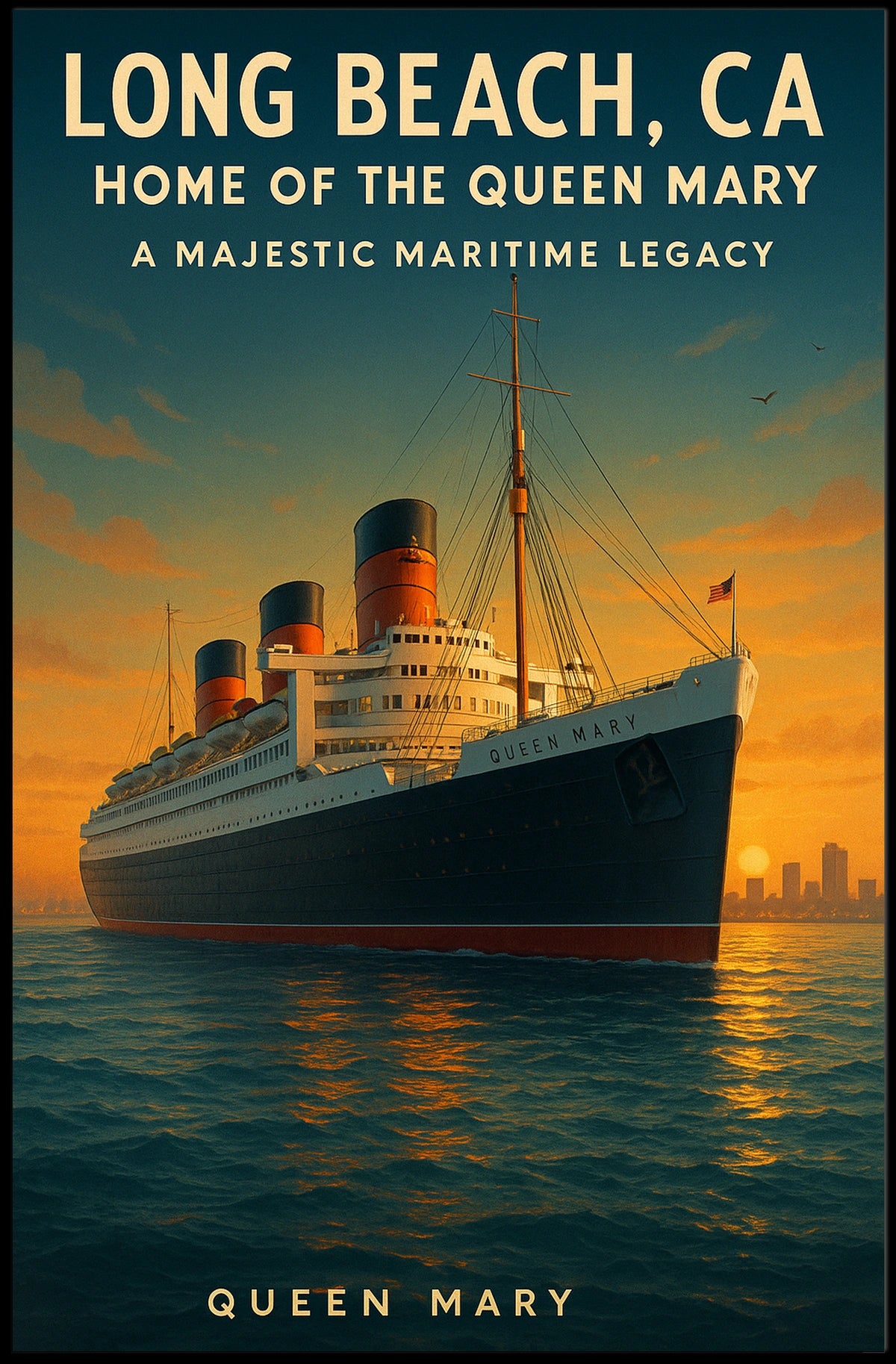 Queen Mary A Majestic Maritime Legacy Poster