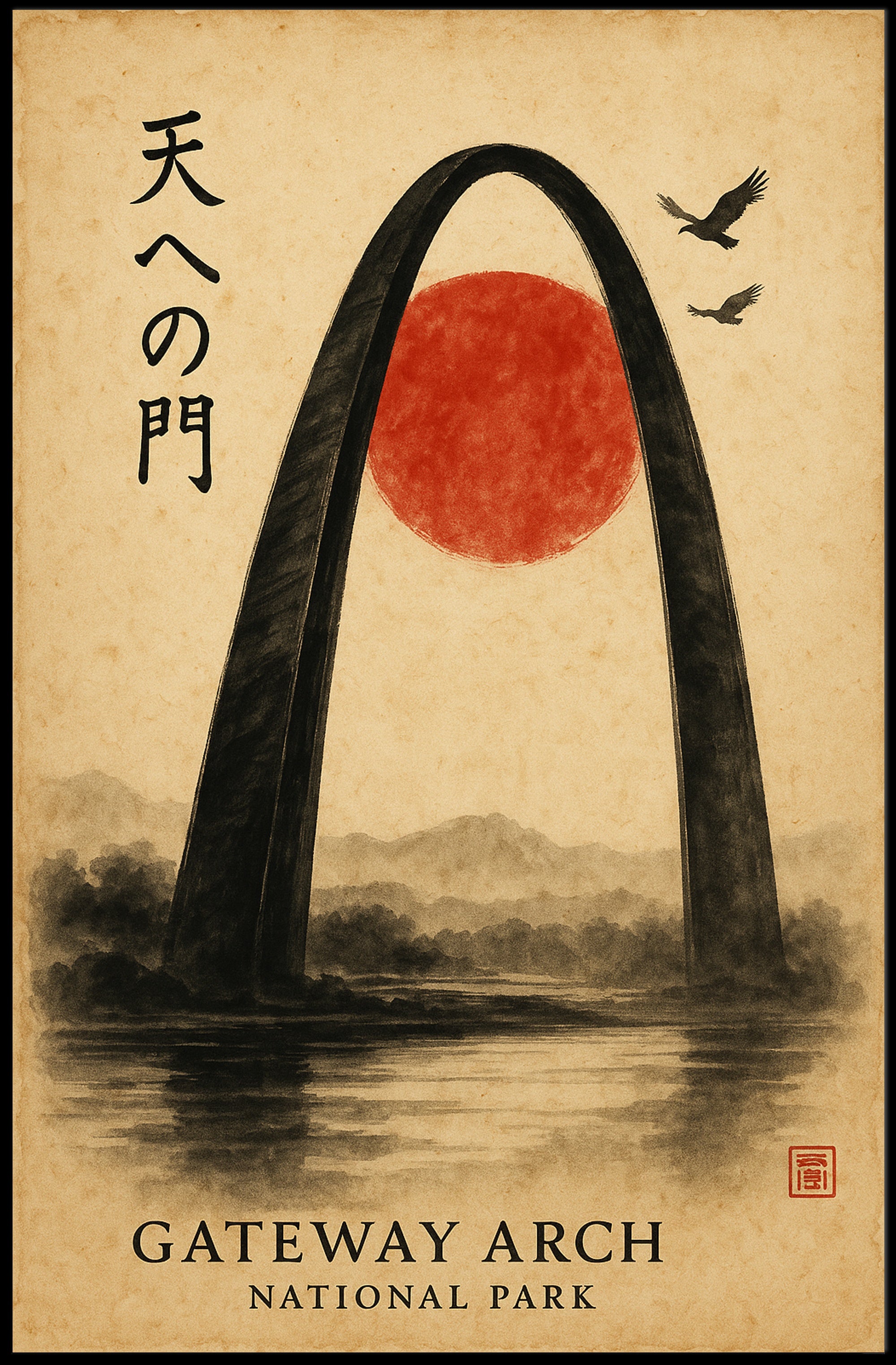 Gateway Arch Cultural Fusion National Park Poster