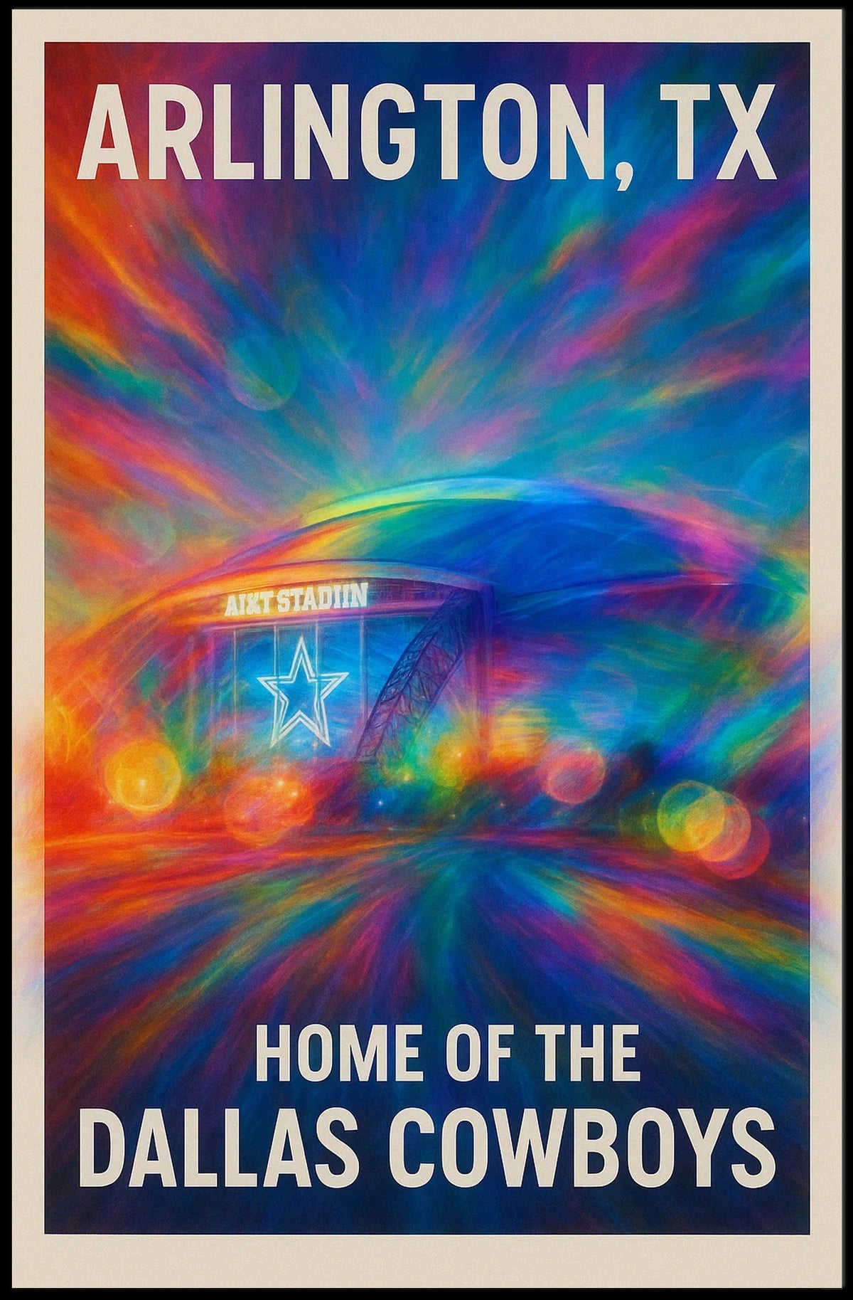 Arlington, TX Home of the Dallas Cowboys Poster