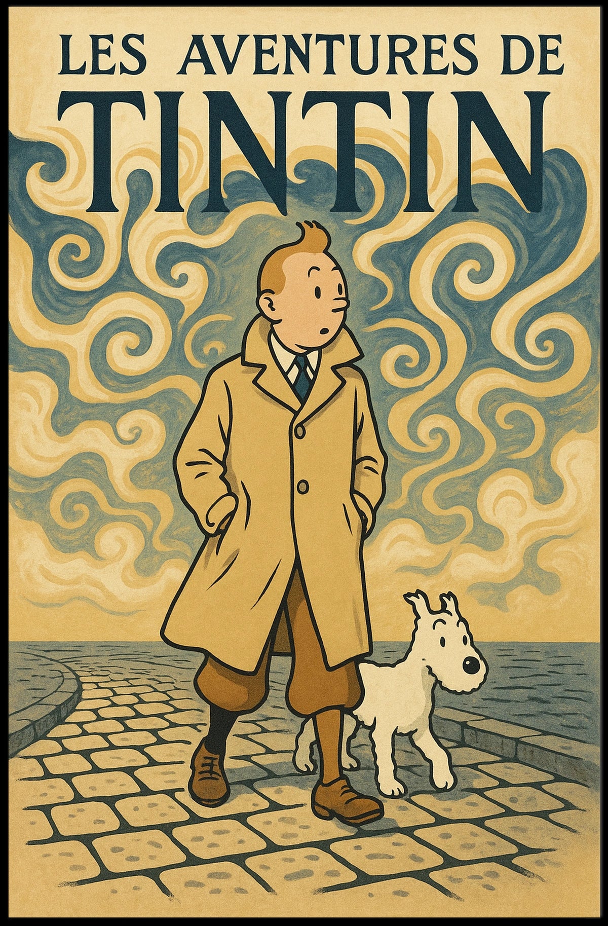 Les Aventures De Tintin Poster