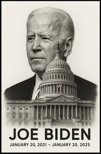 Joe Biden 46th President of the United States Reflections Poster