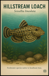 Hillstream Loach Sewellia lineolata Poster PosterGoat