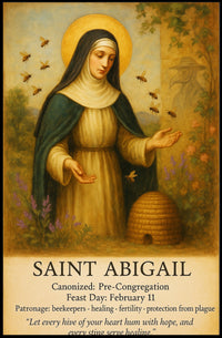 Saint Abigail Patron of Beekeepers Poster PosterGoat