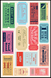 Vintage Nostalgia Ticket Collage: Travel Poster PosterGoat