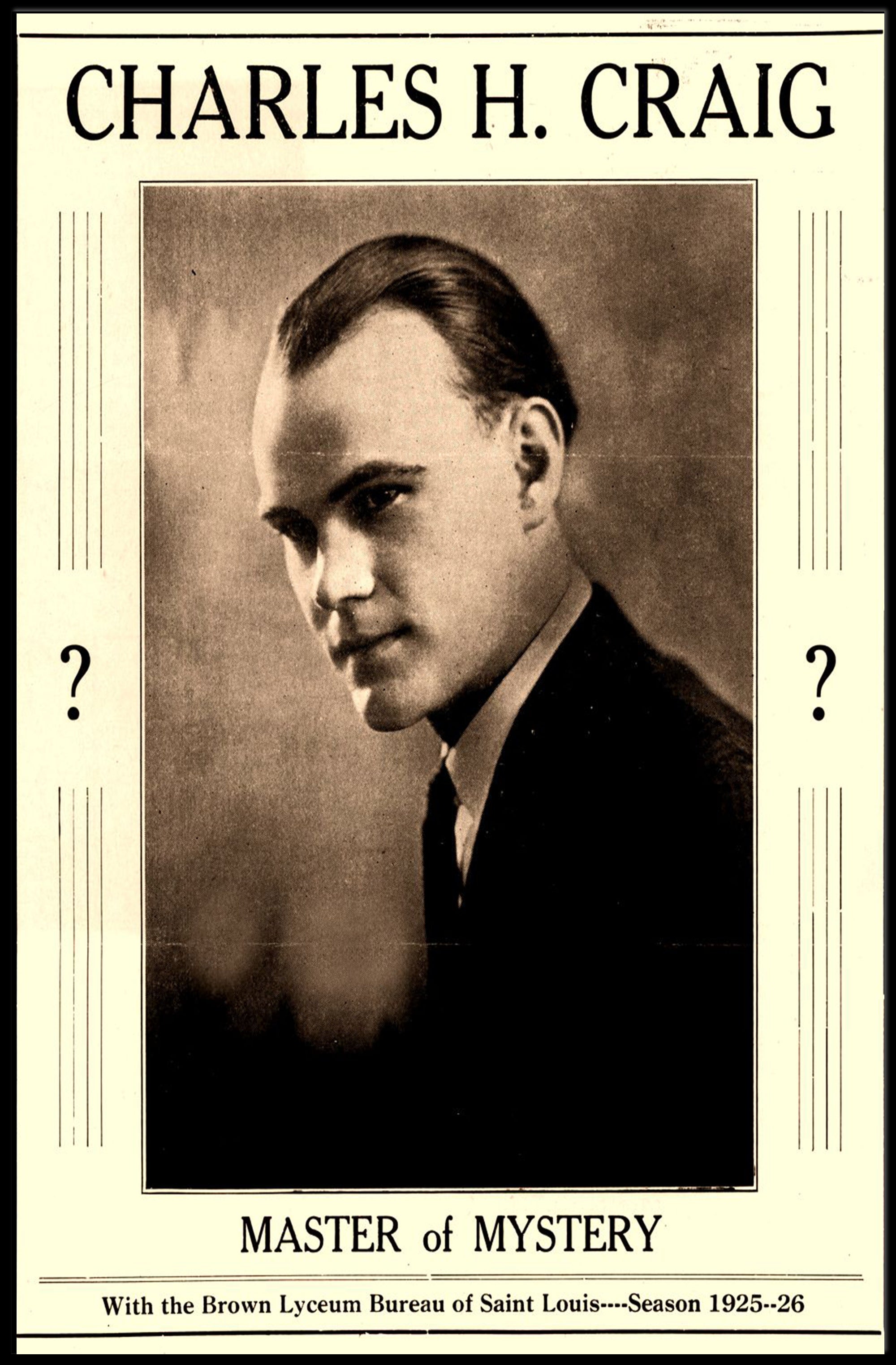 Charles H. Craig: Master of Mystery Cultural Poster