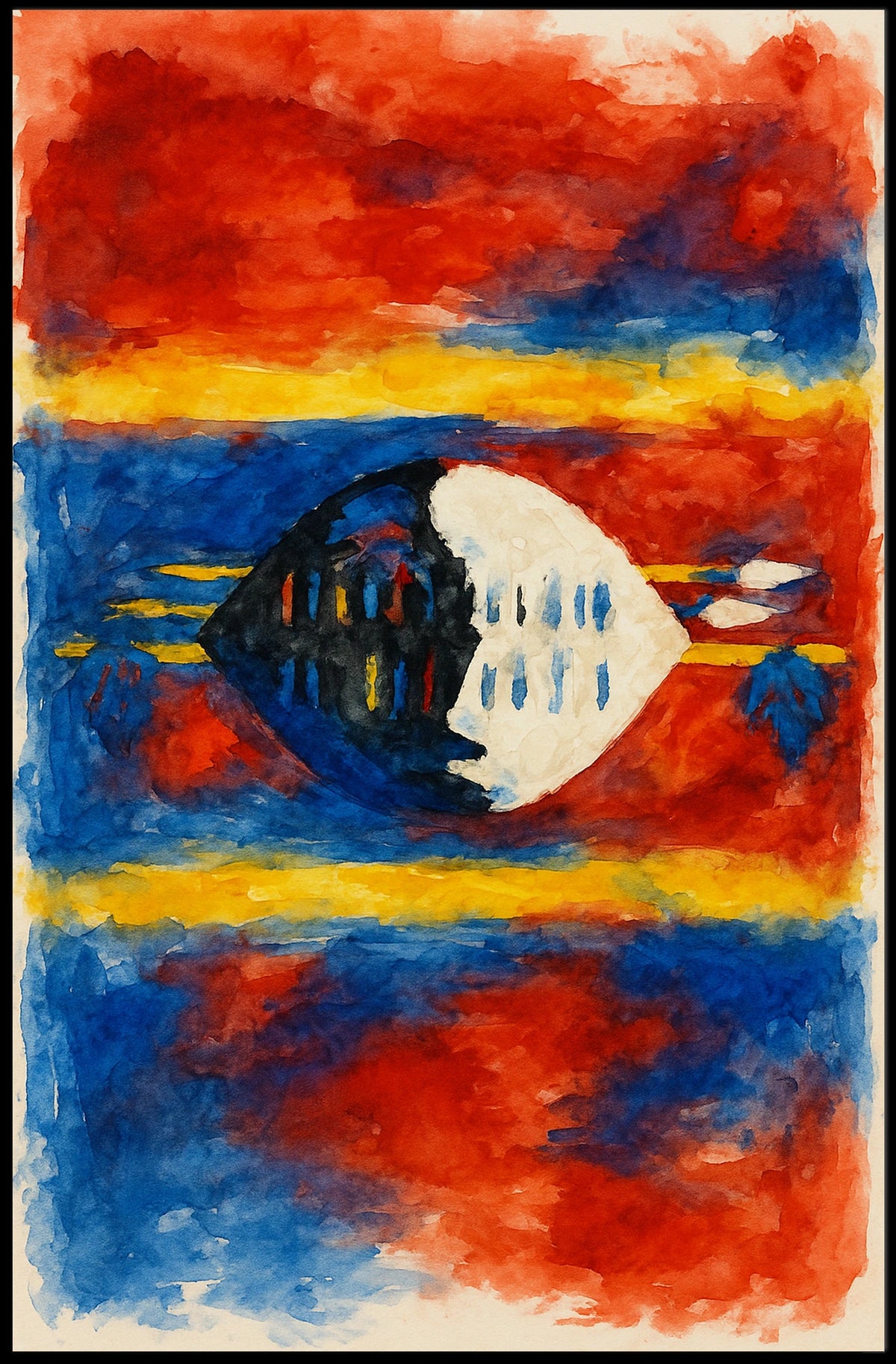 Vibrant Abstract Expression Abstract Poster