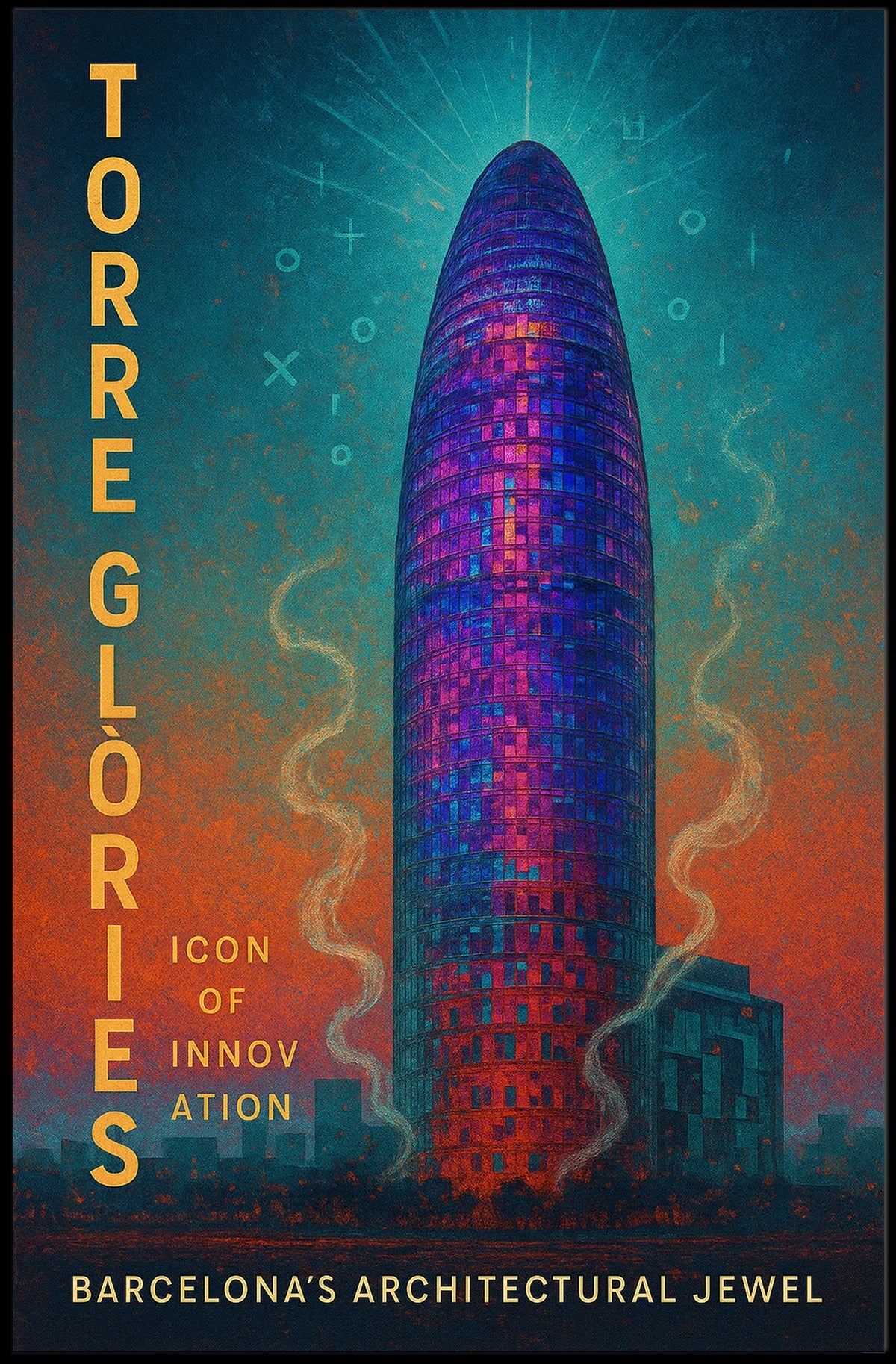 Torre Glรฒries Icon of Innovation Poster