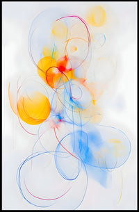 Abstract Whirl Poster Modern Abstract Wall Art