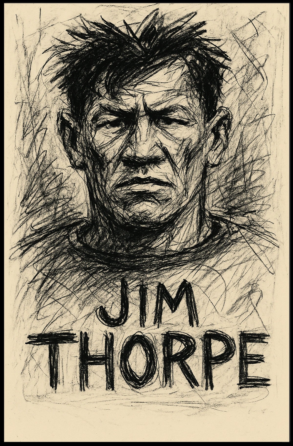 Jim Thorpe Portrait Poster