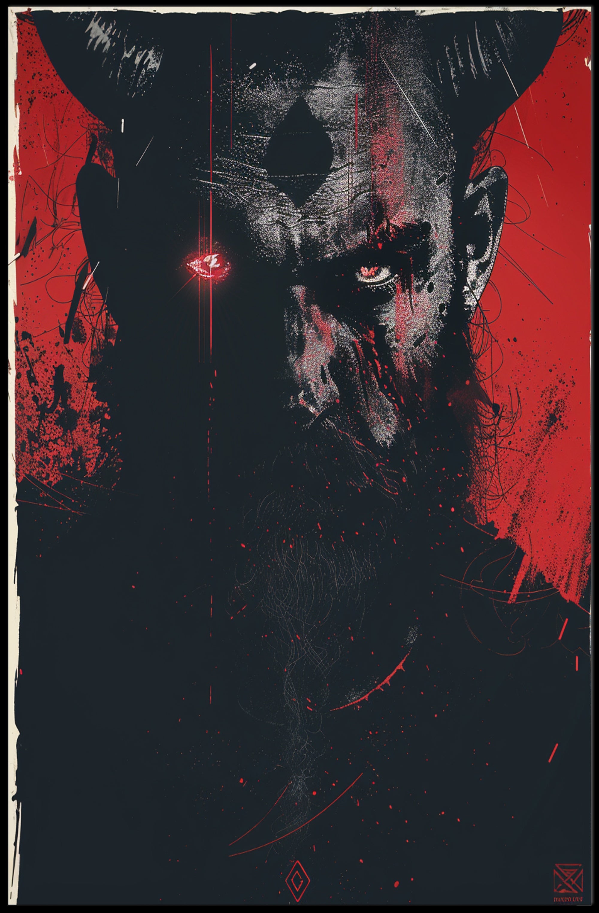 Dark Vision Art Poster Print for Home Decor and Wall Art PosterGoat