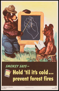 Smokey Bear's Fire Safety Reminder Poster PosterGoat