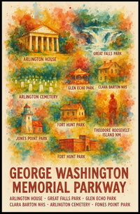 Theodore Roosevelt Island And George Poster