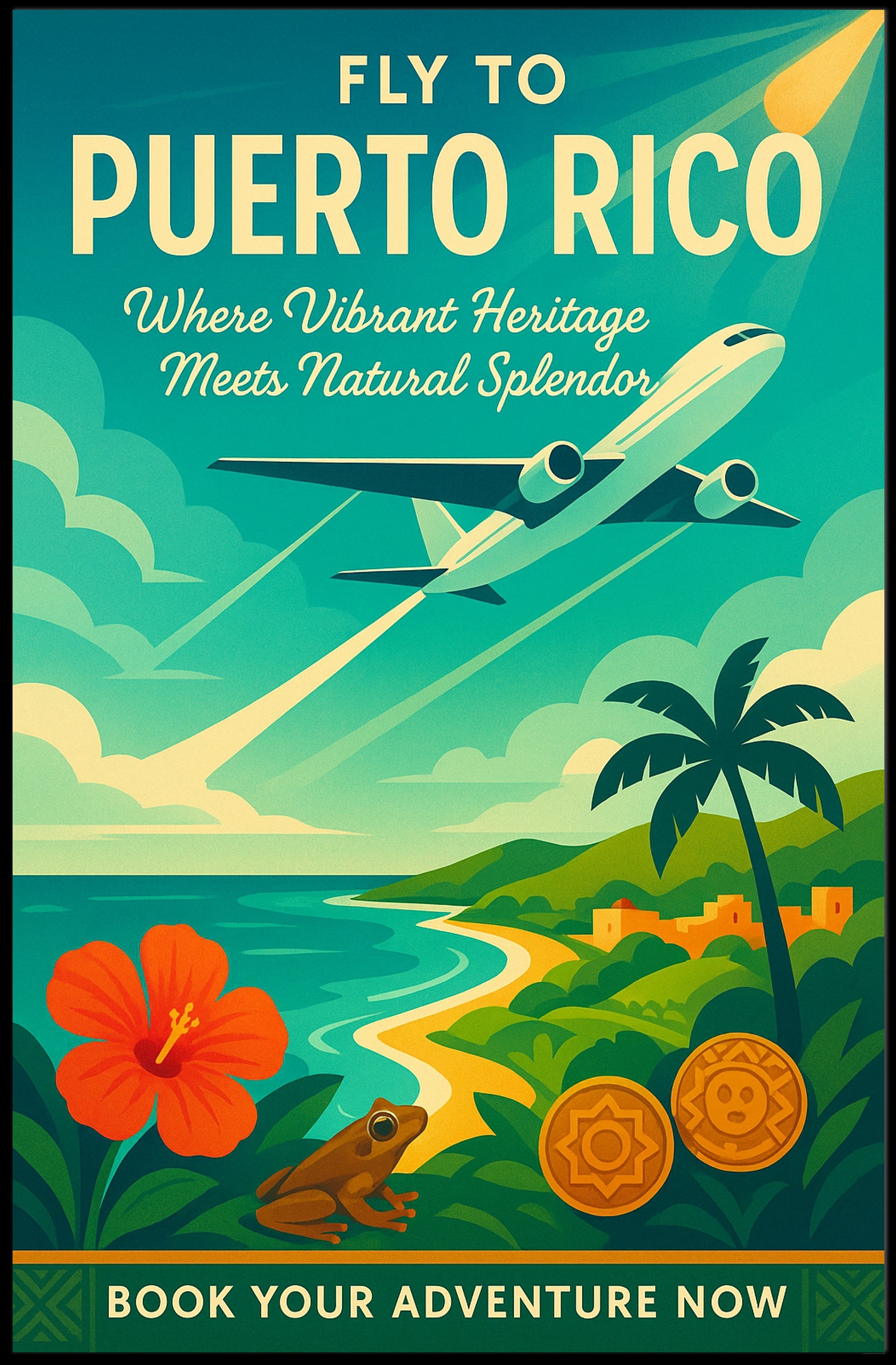 Discover Puerto Rico Poster