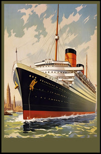 Majestic Ocean Liner Poster