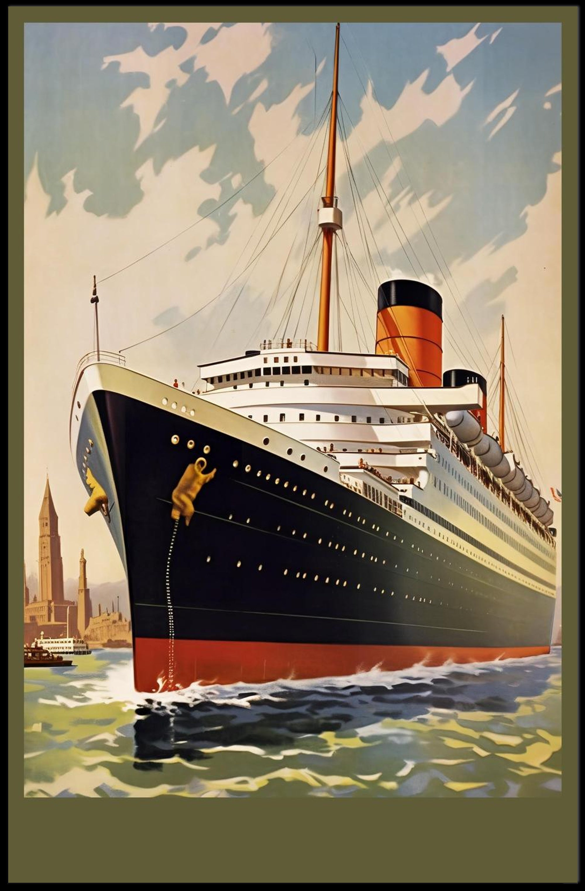 Majestic Ocean Liner Poster