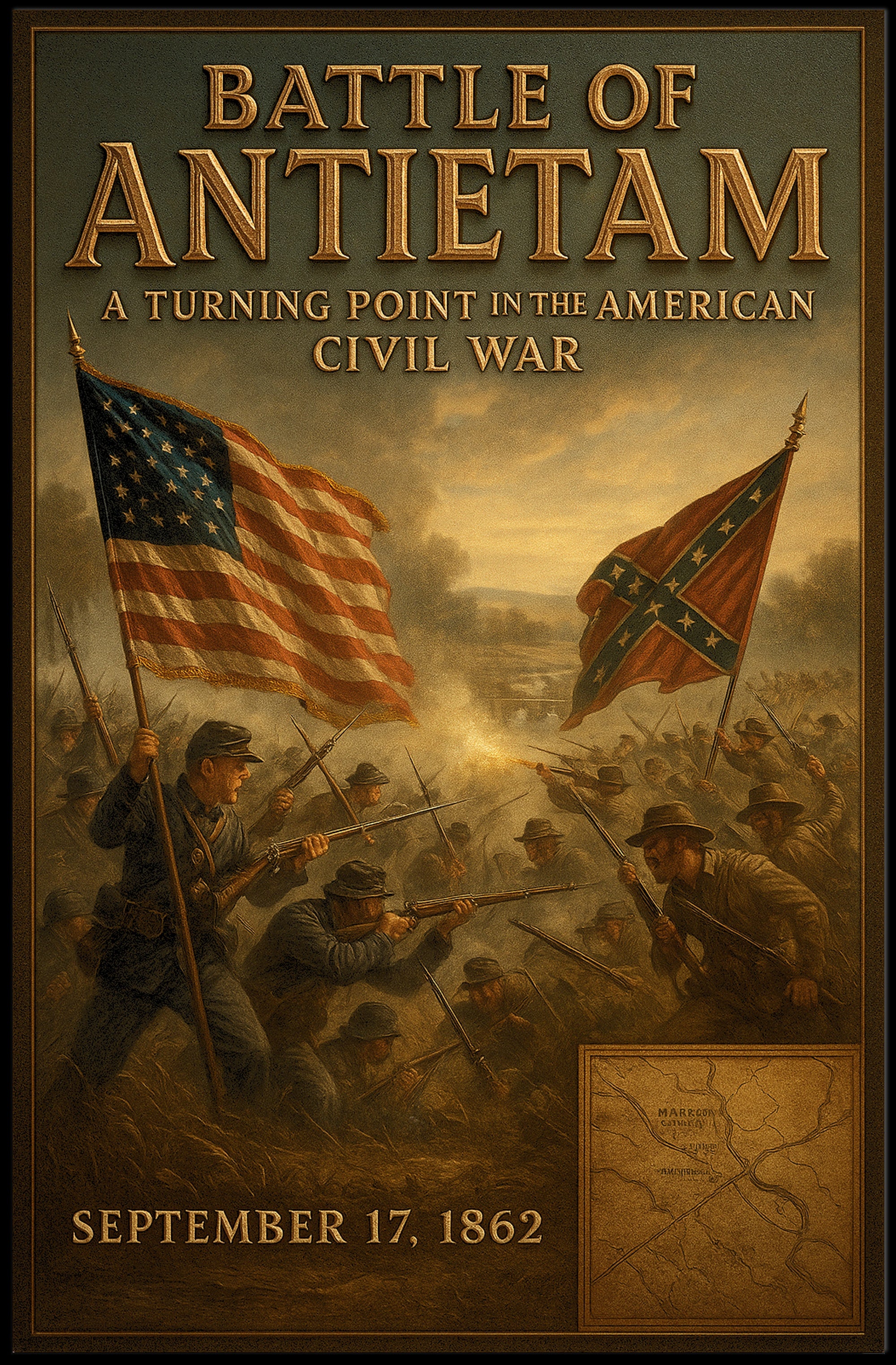 Battle of Antietam Poster PosterGoat