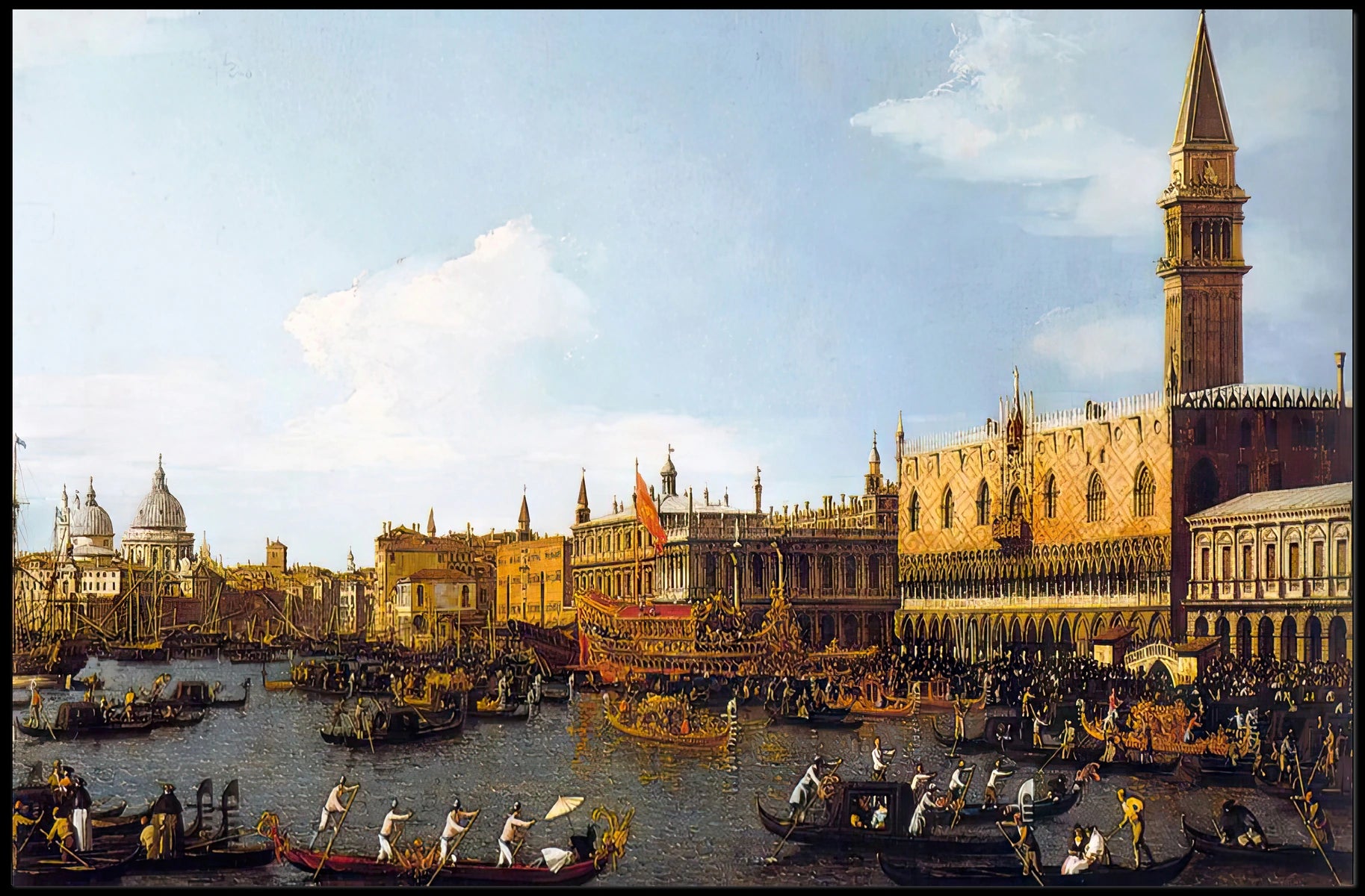 Venetian Celebration of Gondolas and Architecture Travel Poster