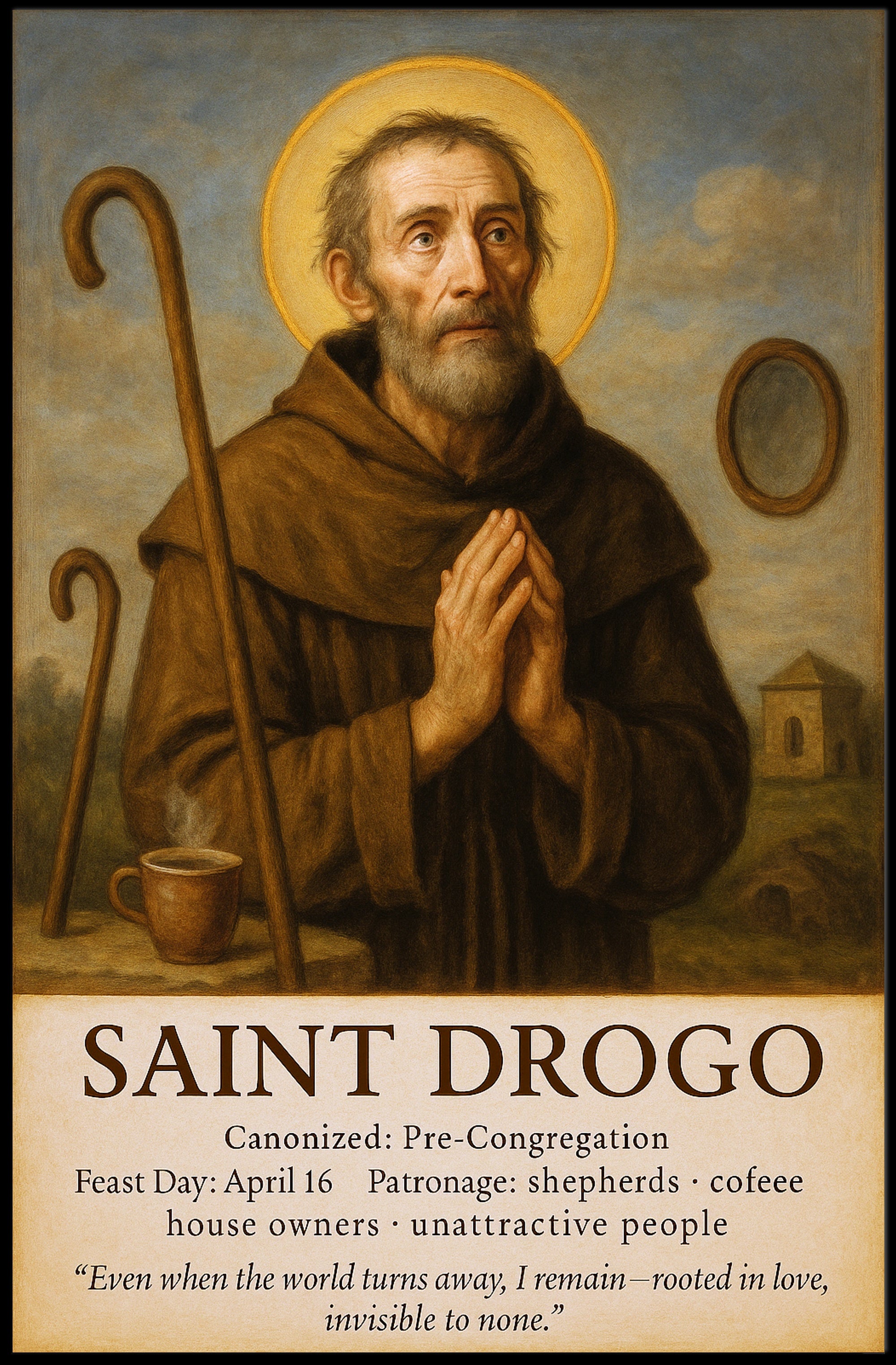 Saint Drogo Patron Saint Poster PosterGoat
