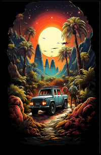 Journey Through a Vibrant Wilderness Poster