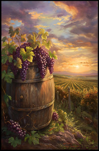 Vintage Skyline Art Deco Style Poster