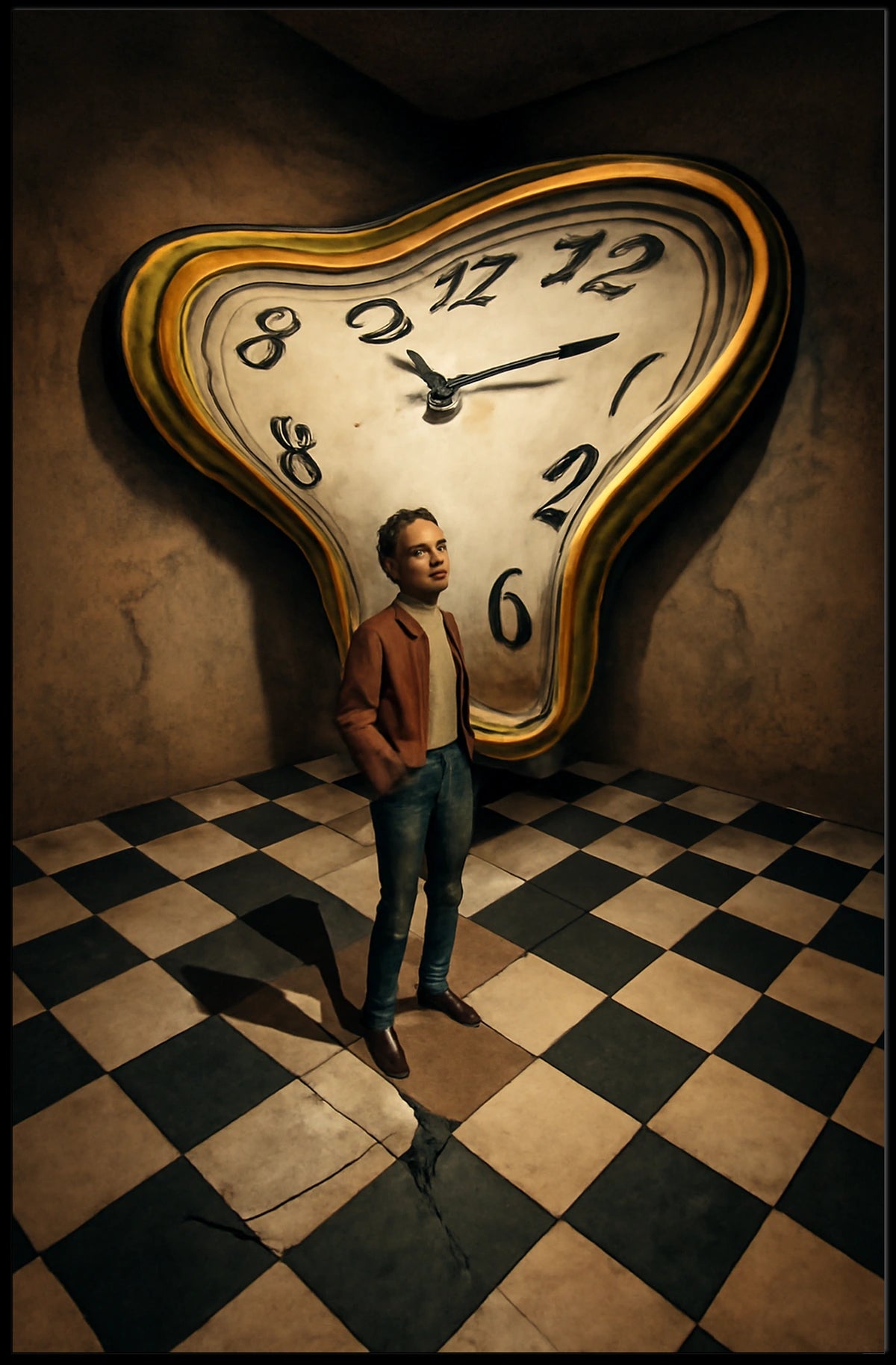 Surreal Reflections of Time Poster
