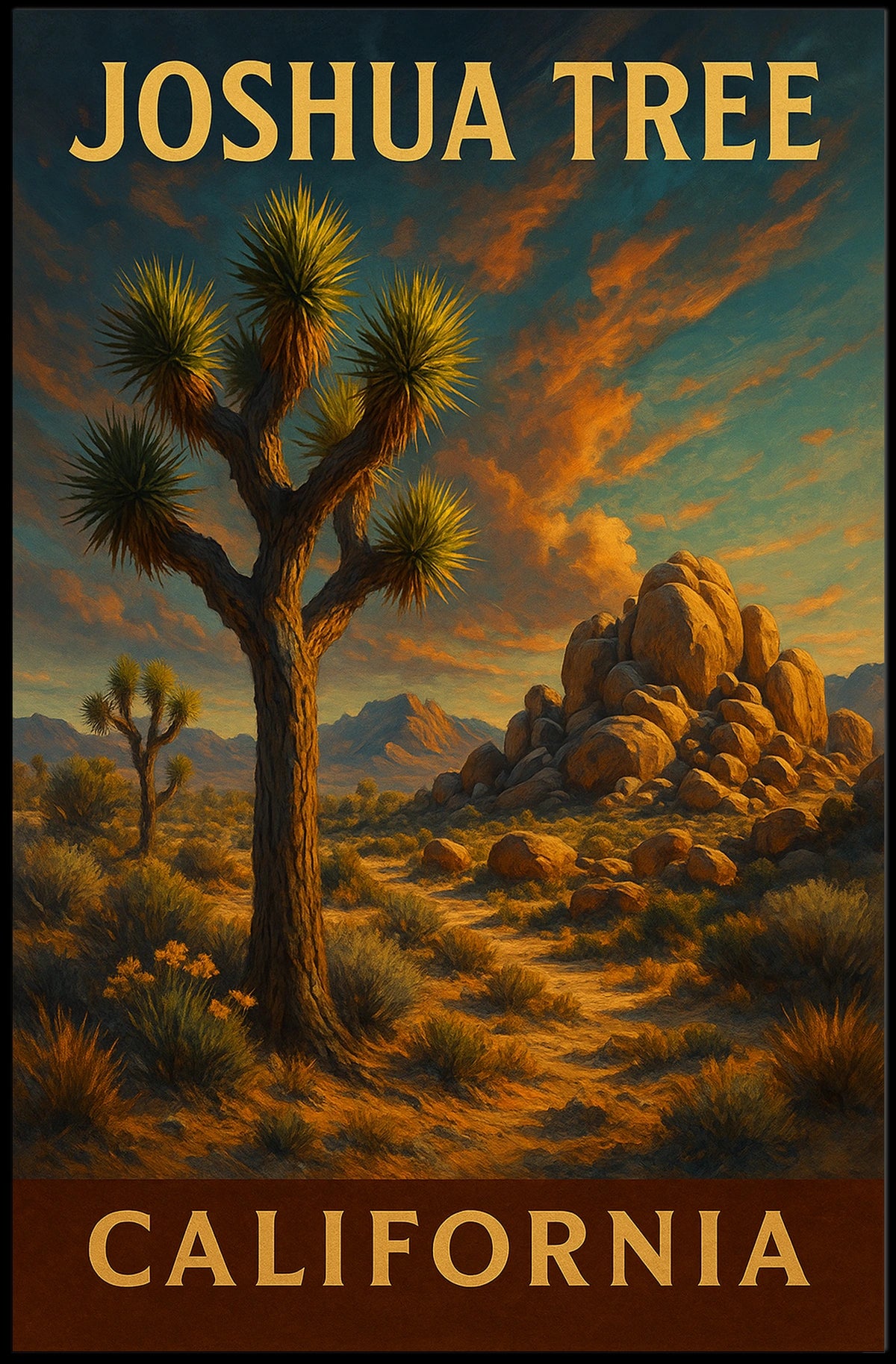 Joshua Tree California Poster