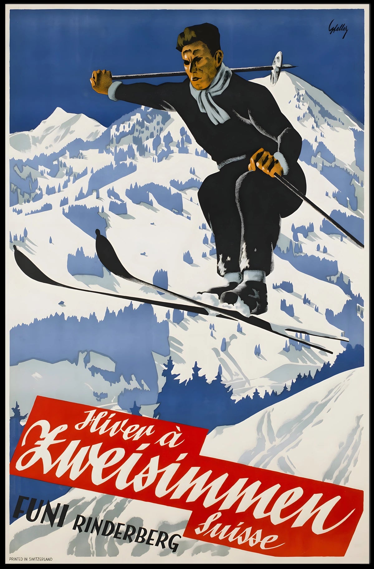 Winter In Zweisimmen Poster
