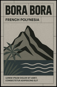 Bora Bora Island Getaway Vintage Travel Poster PosterGoat