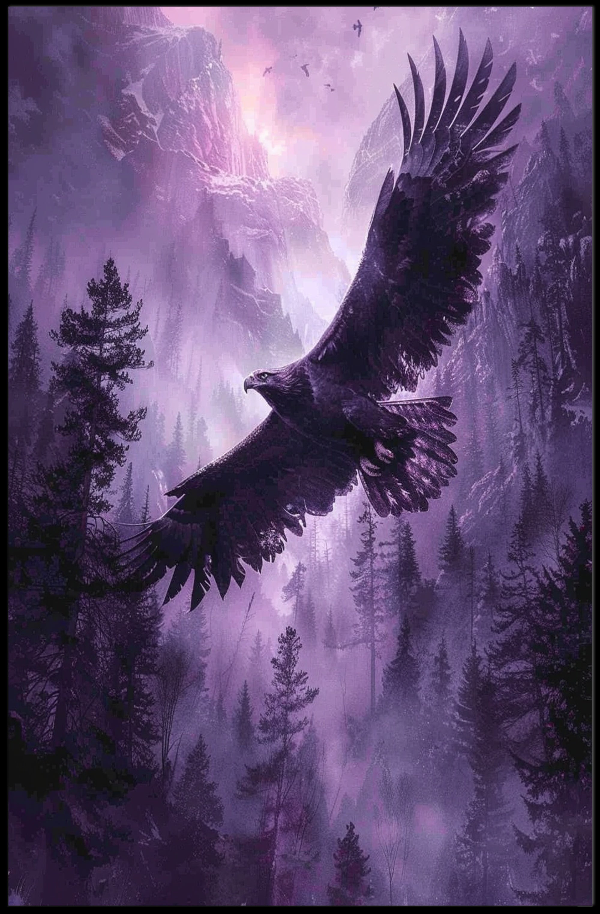 Majestic Flight Art Print Poster for Home Decor and Wanderlust Lovers PosterGoat