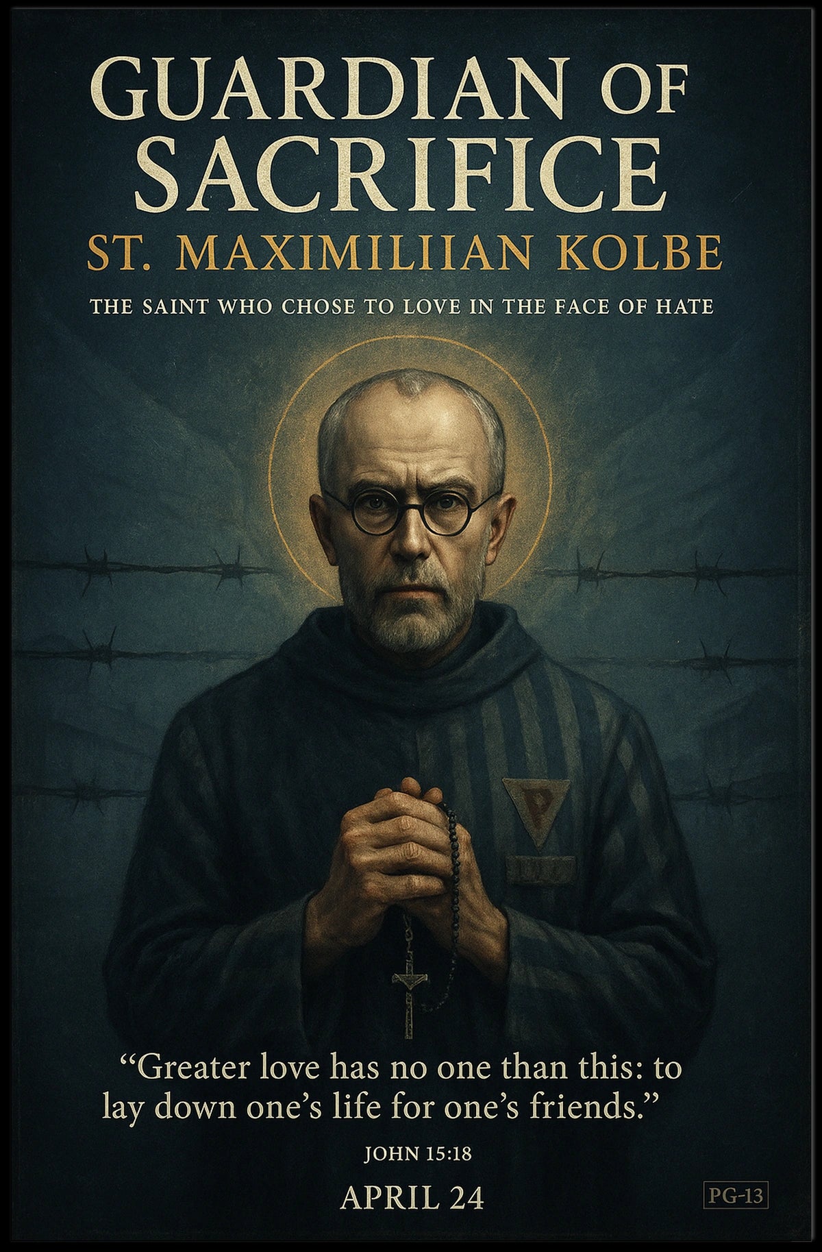 Guardian Of Sacrifice St. Maximilian Poster