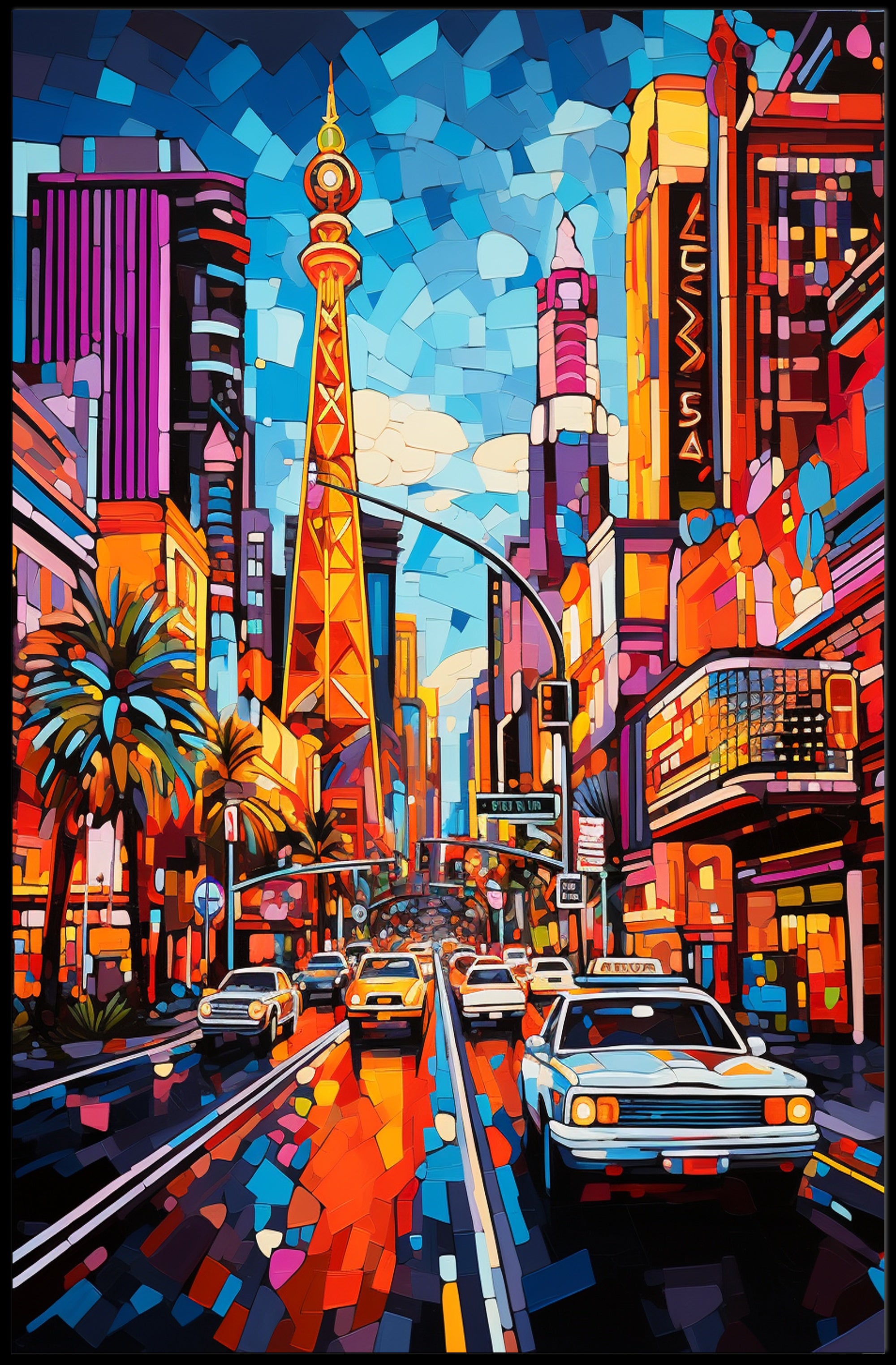 Vibrant Cityscape Poster