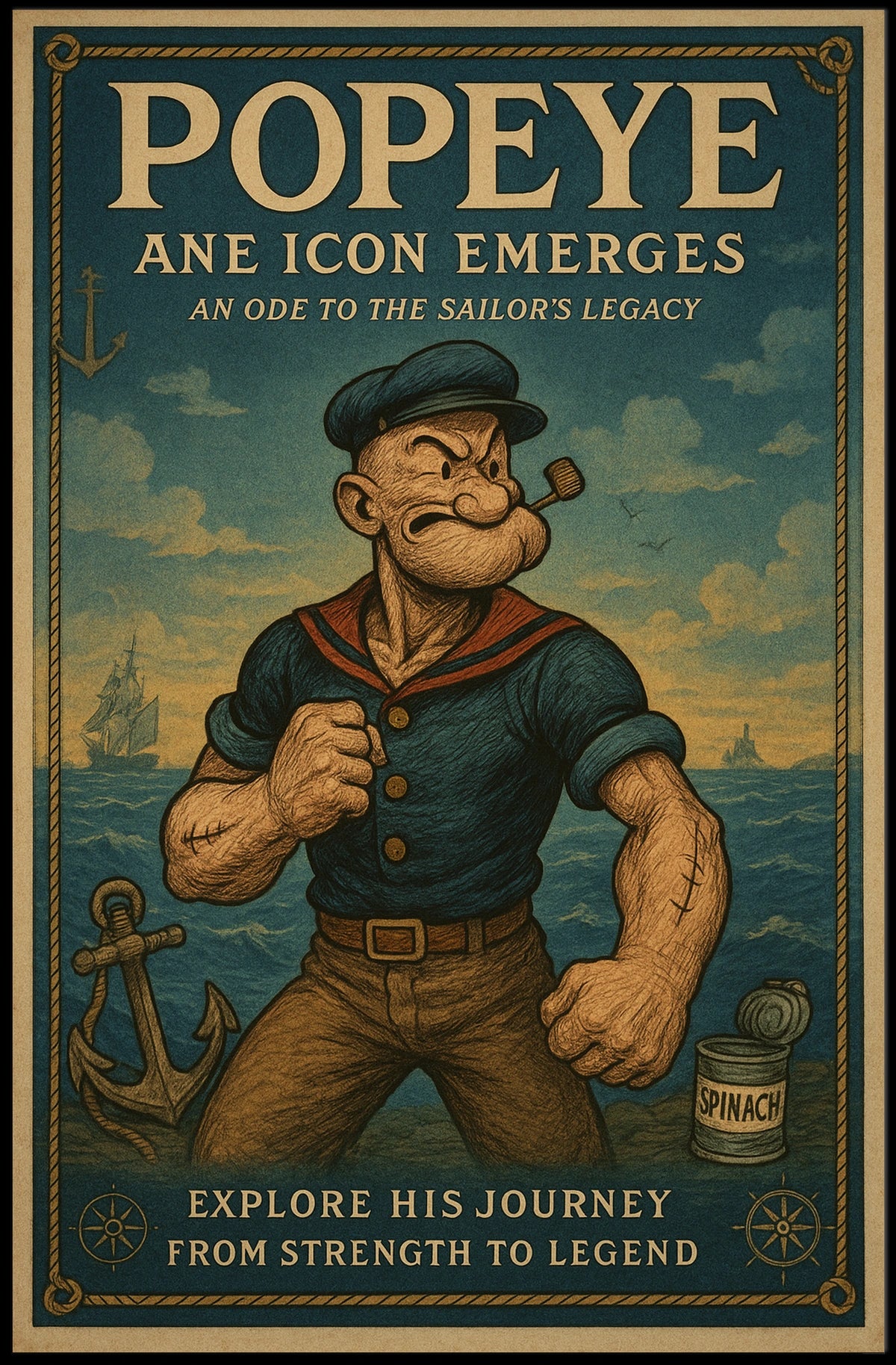 Popeye 1929 Art Poster POP-228