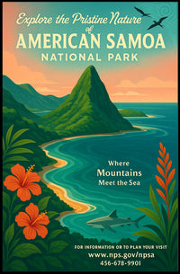 National Park Coastal Adventure Poster