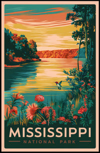 Mississippi National Park Scenic View Poster
