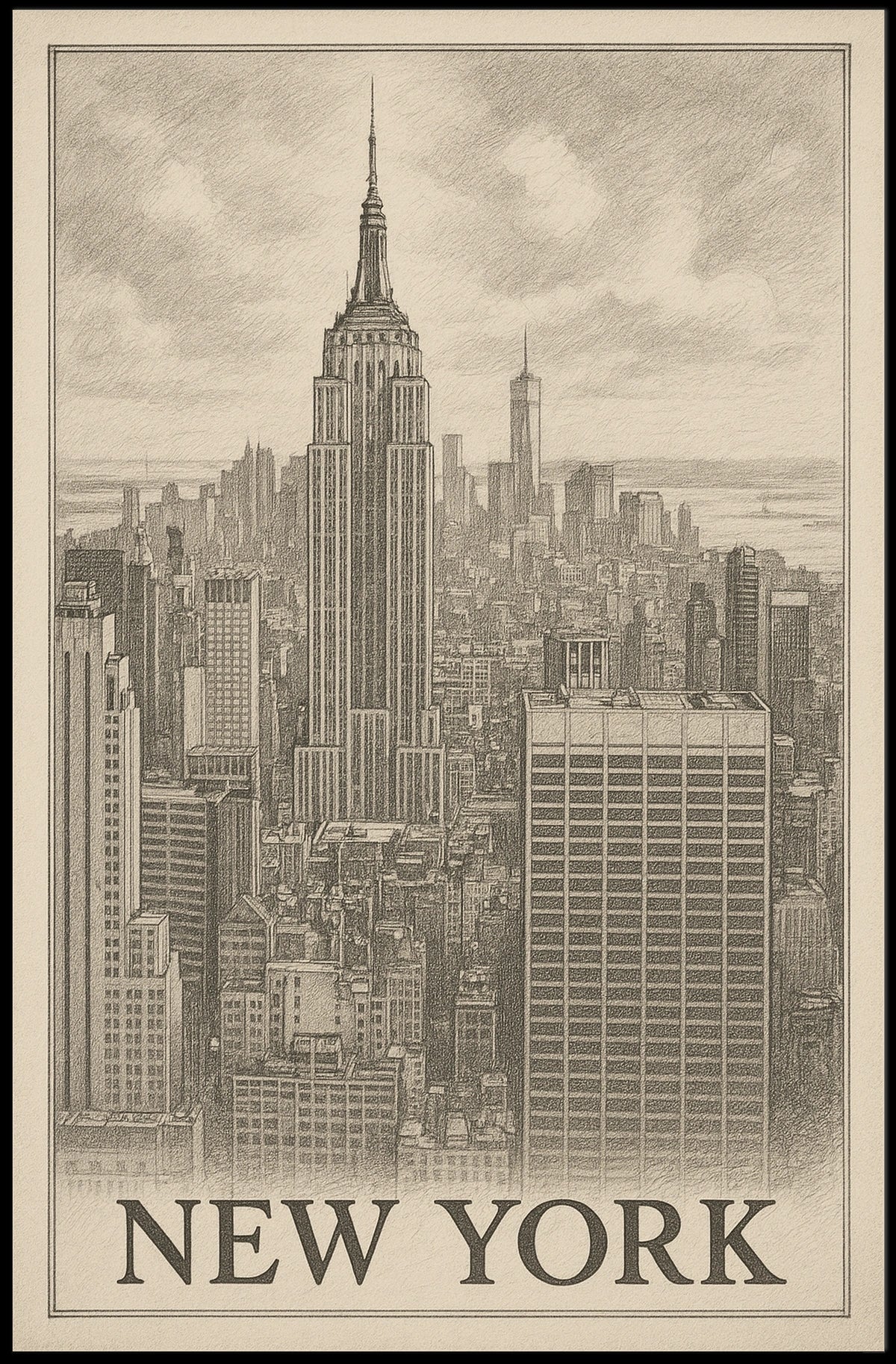 Iconic New York Skyline Poster