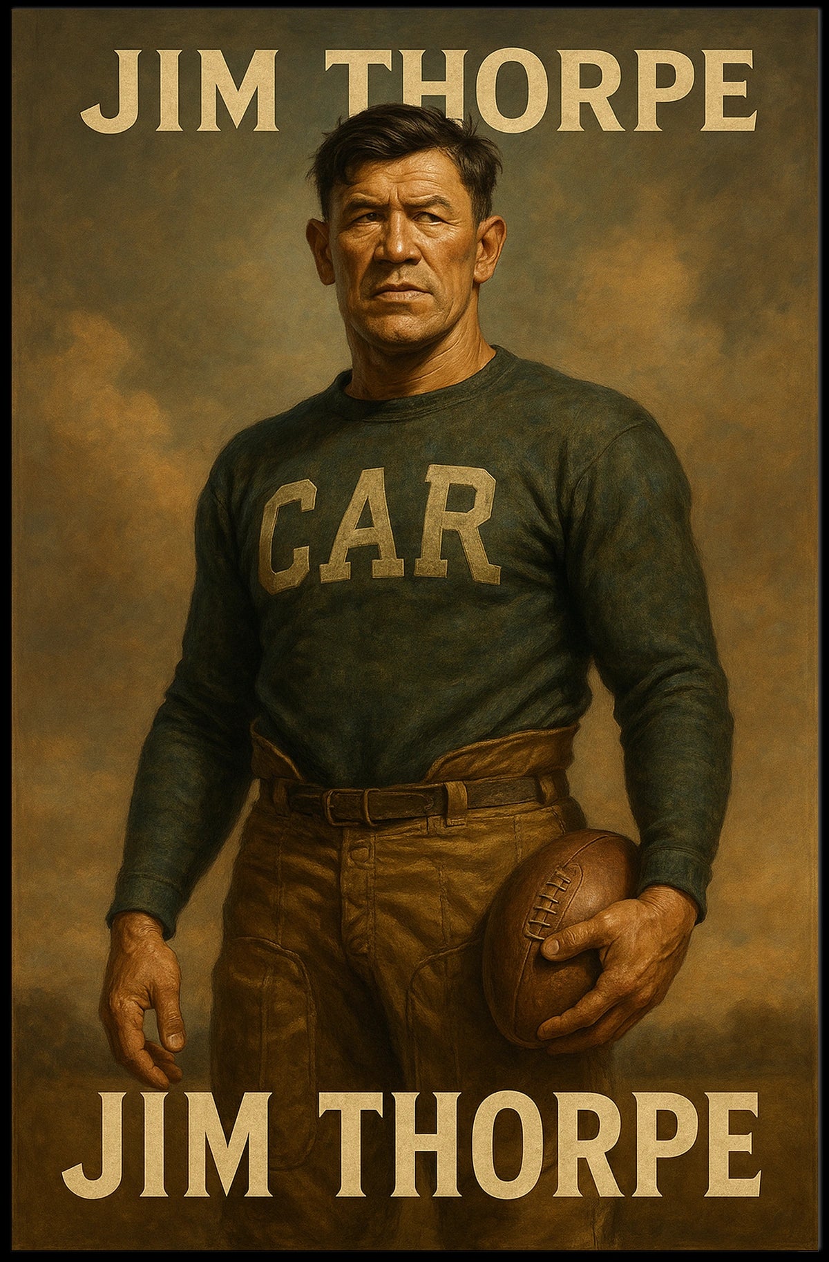 Jim Thorpe Athletic Legend Poster