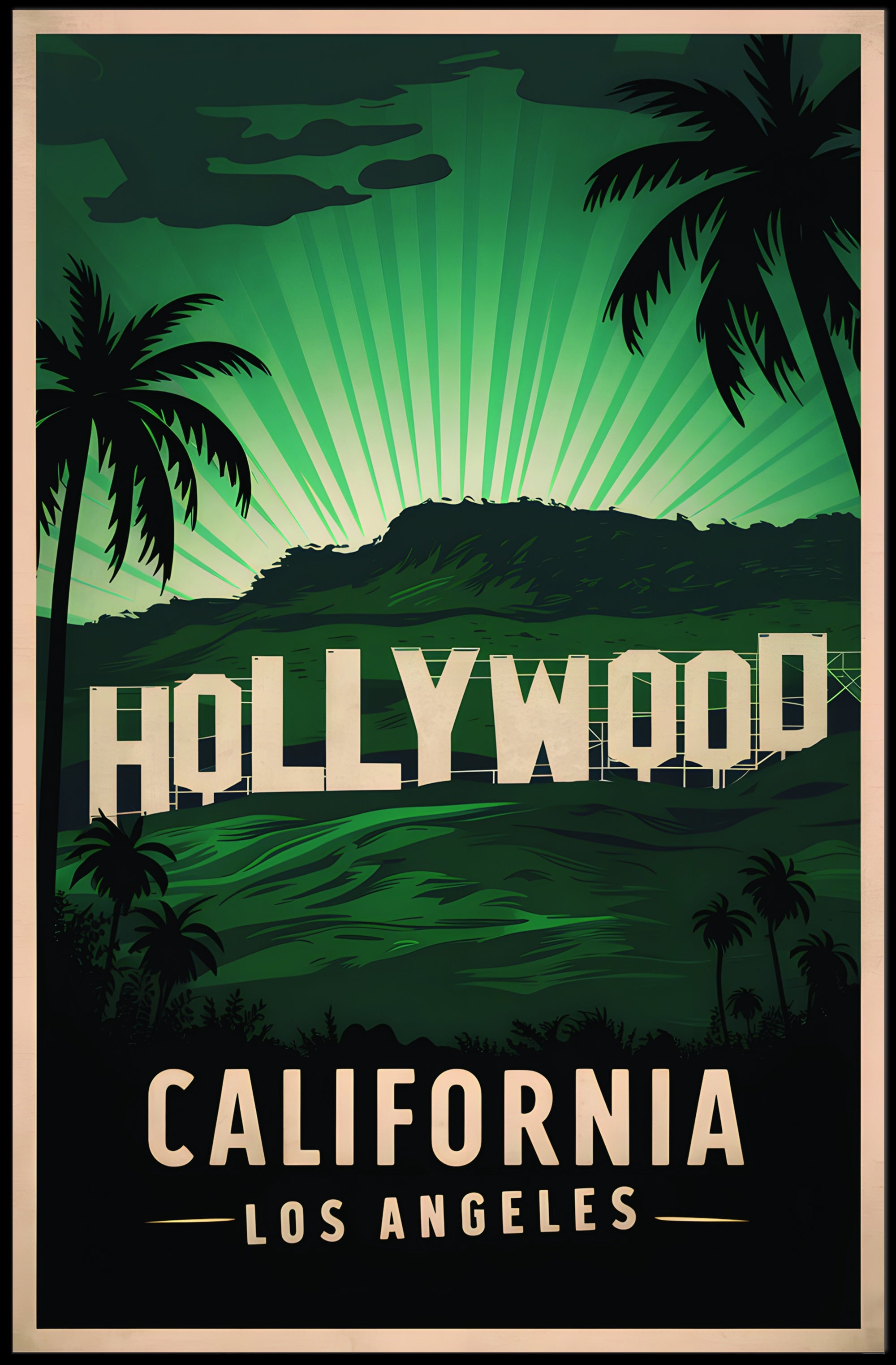 Hollywood in Los Angeles Poster