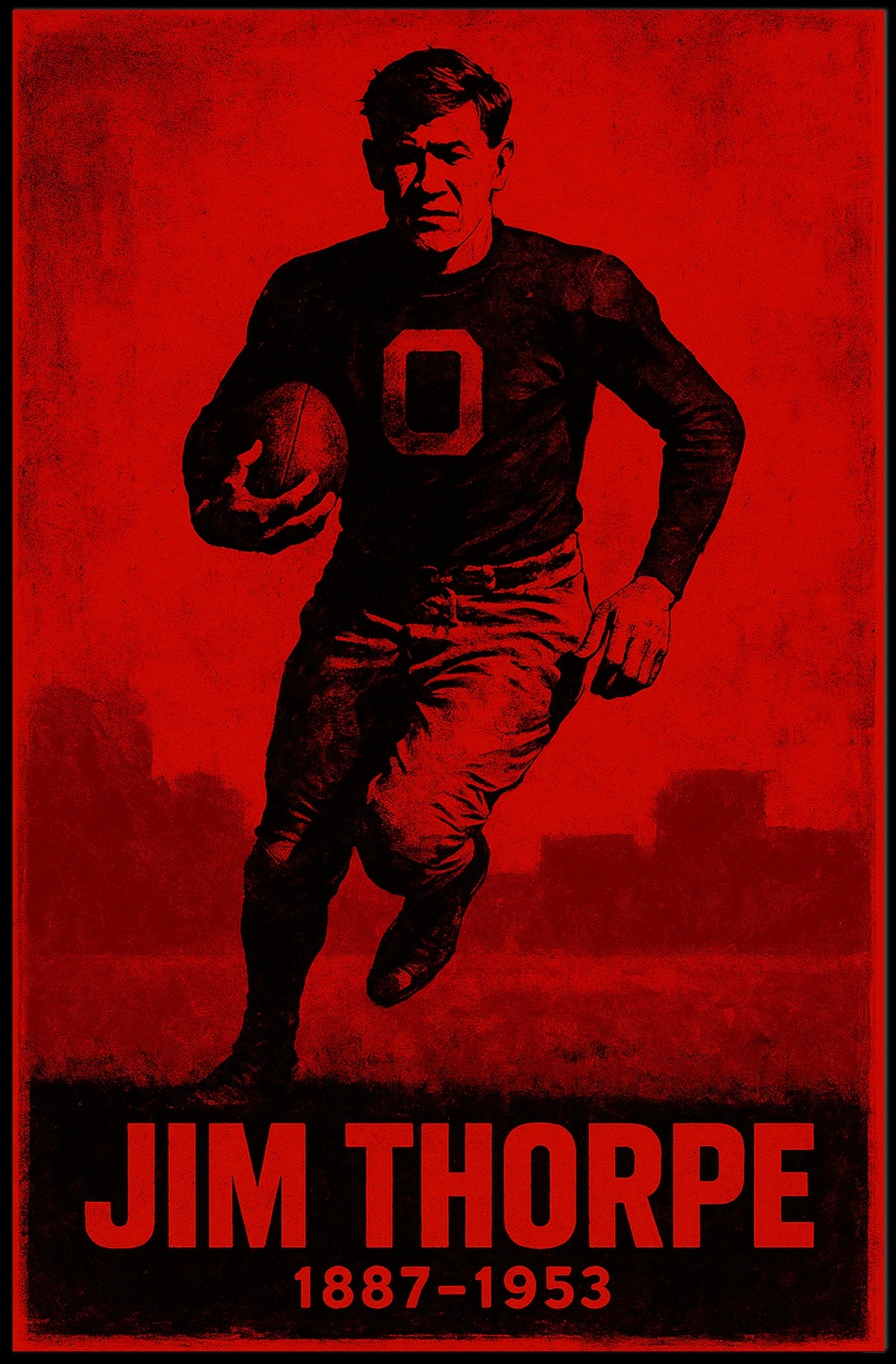 Jim Thorpe Legendary Athlete Poster