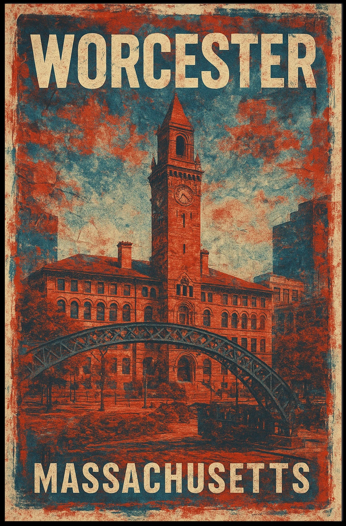 Worcester, Massachusetts Poster