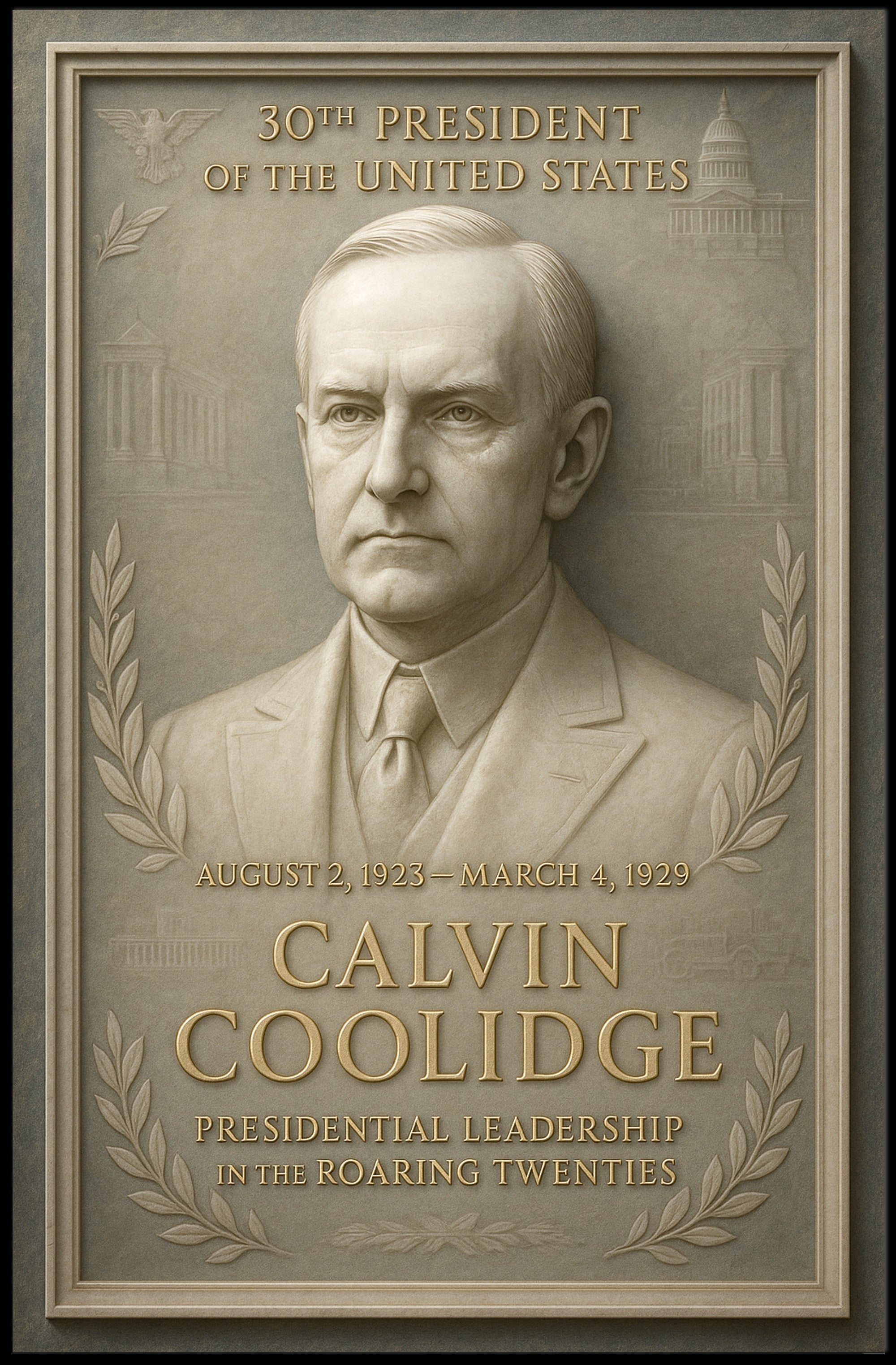 Calvin Coolidge 30th President Poster PosterGoat
