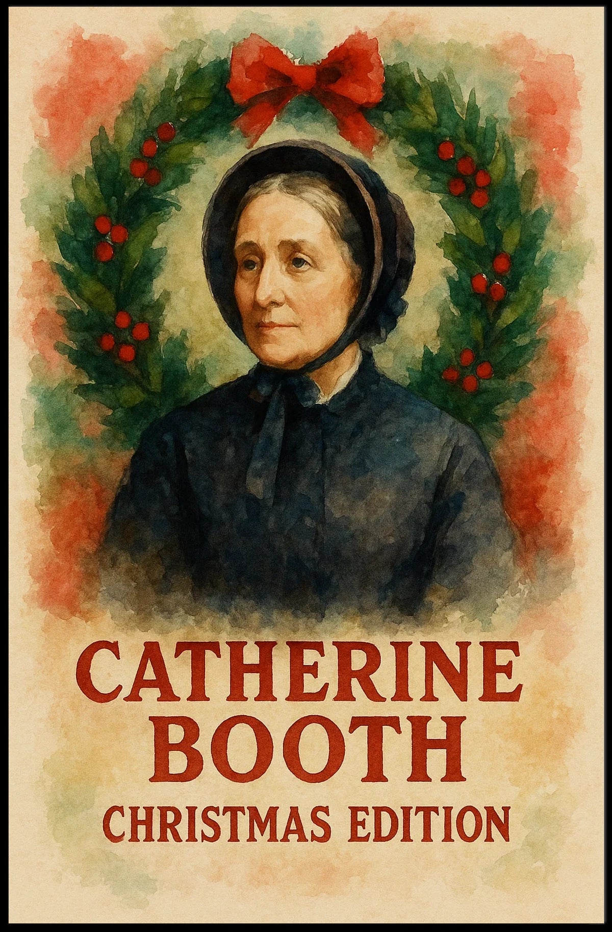 Victorian Christmas Woman Heritage Poster