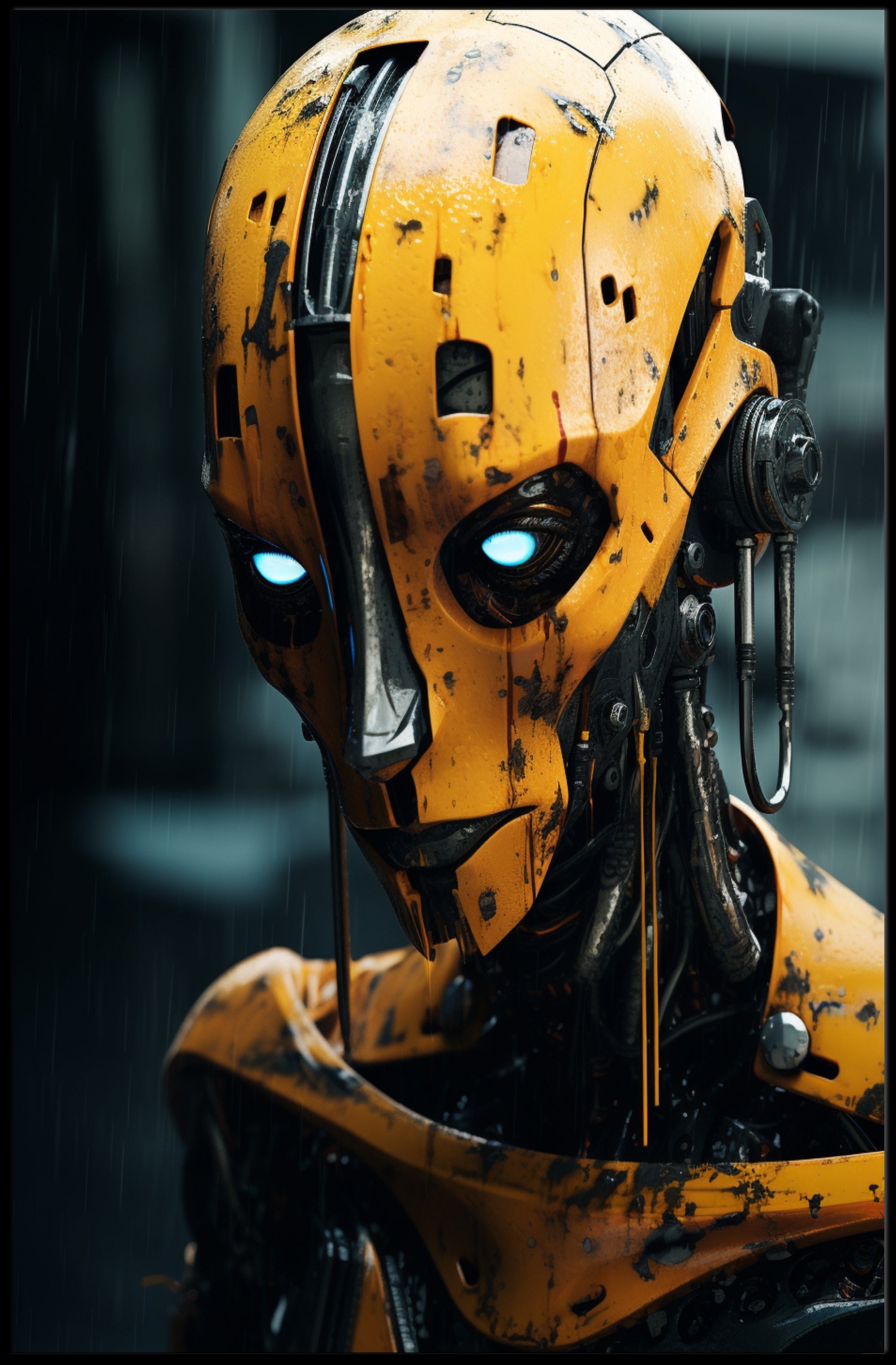 The Futuristic Sentinel Poster PosterGoat