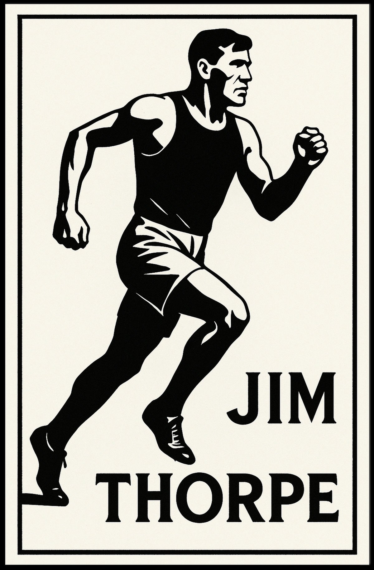 Jim Thorpe Athletic Icon Poster
