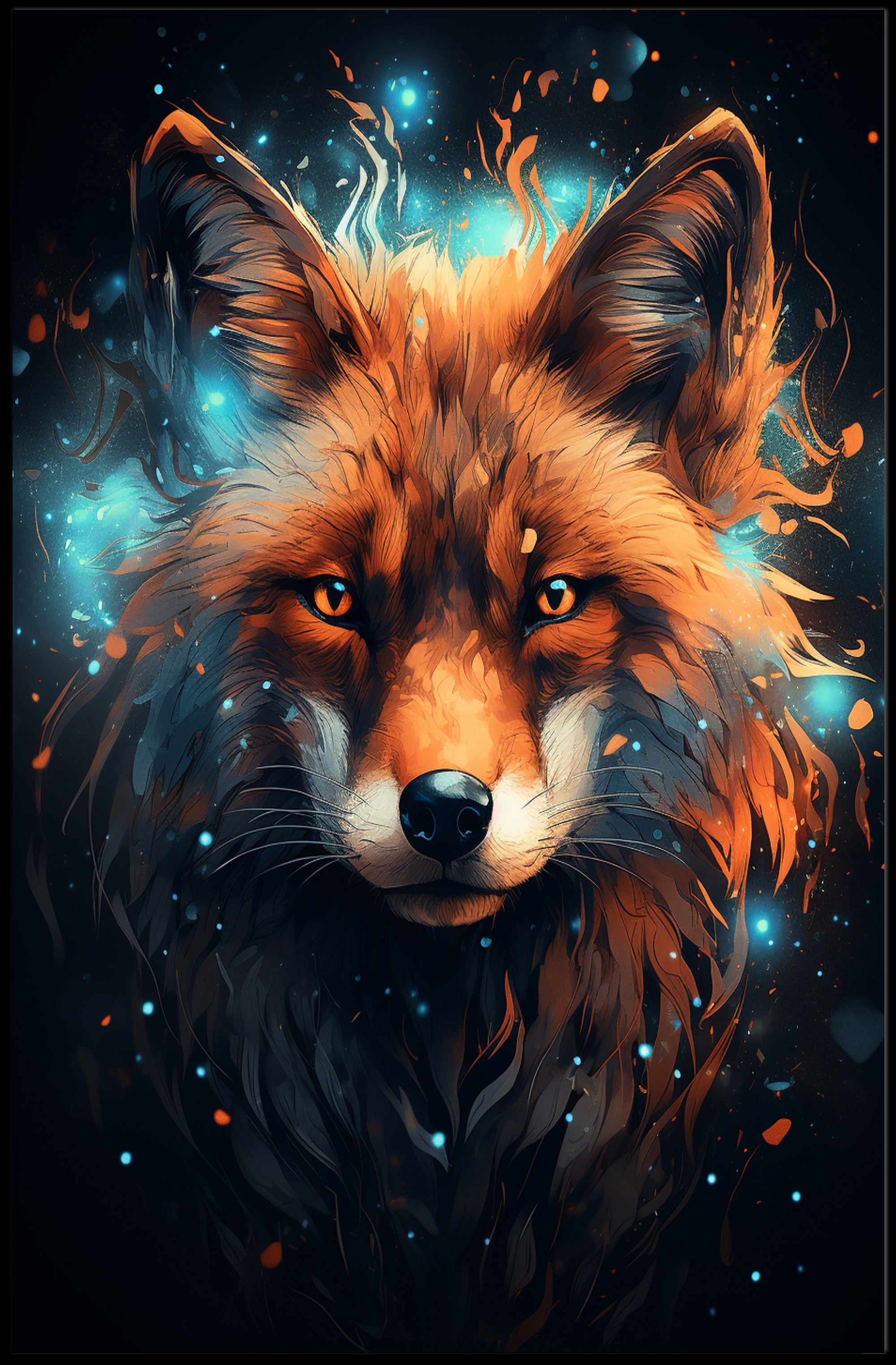 Mystical Fox Poster PosterGoat