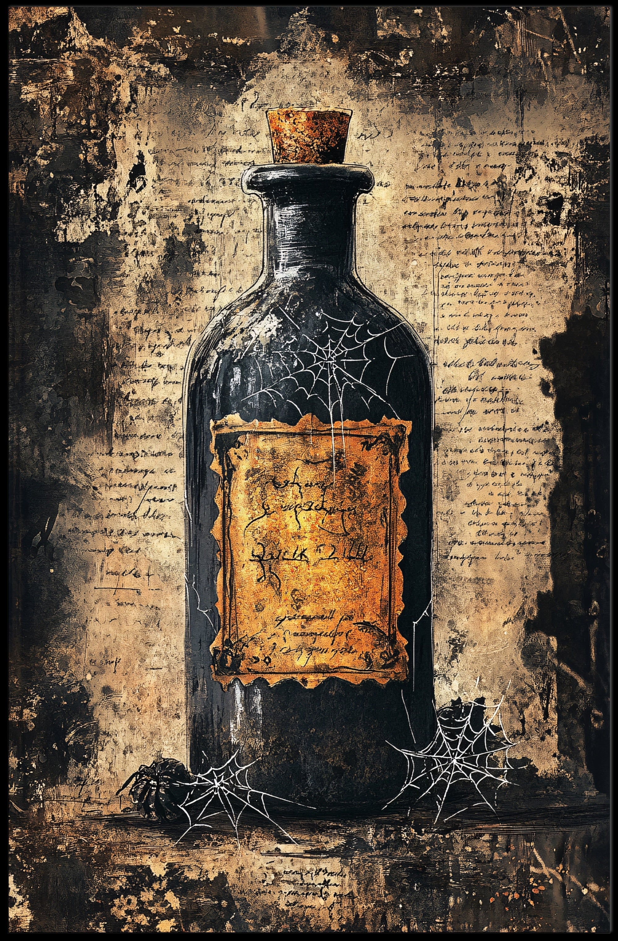 Vintage Potion Bottle Vintage Poster