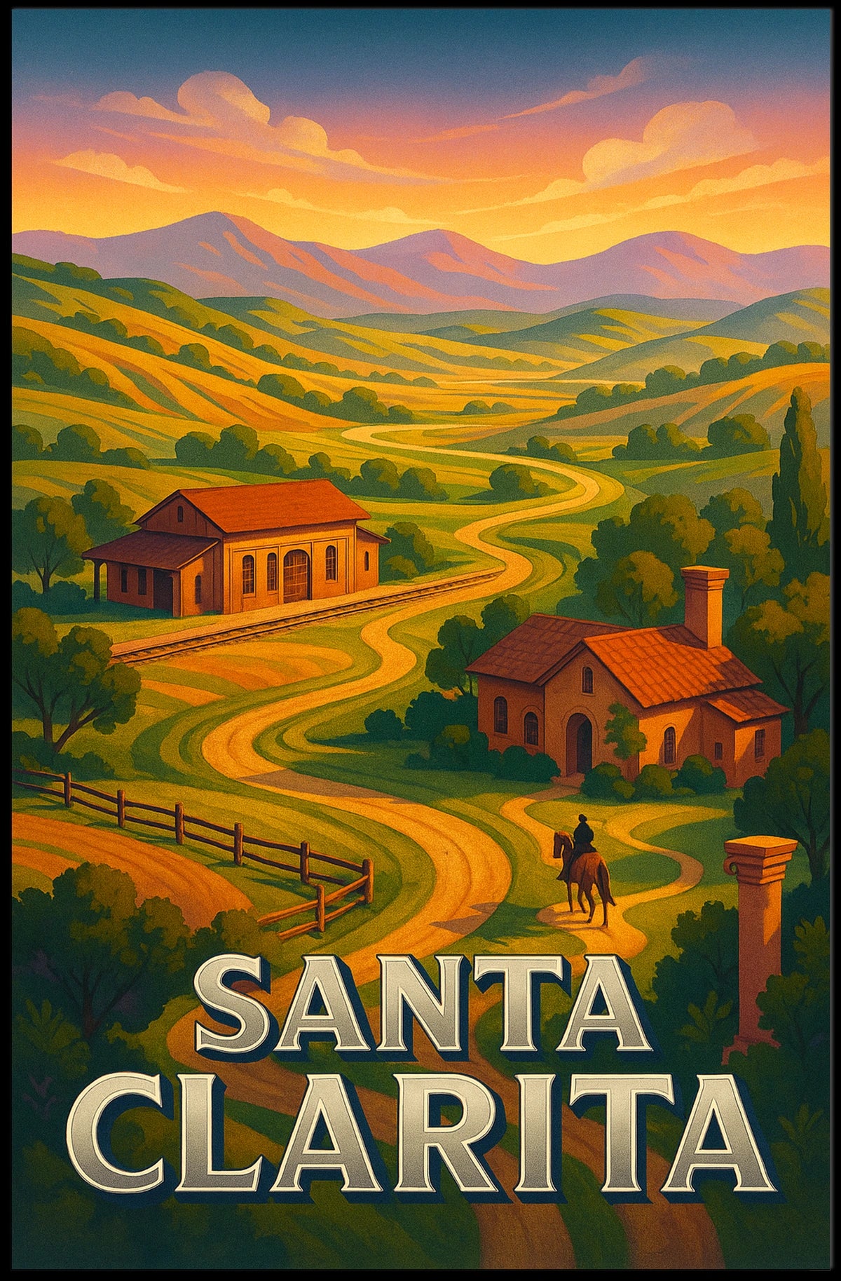 Santa Clarita Landscape Poster