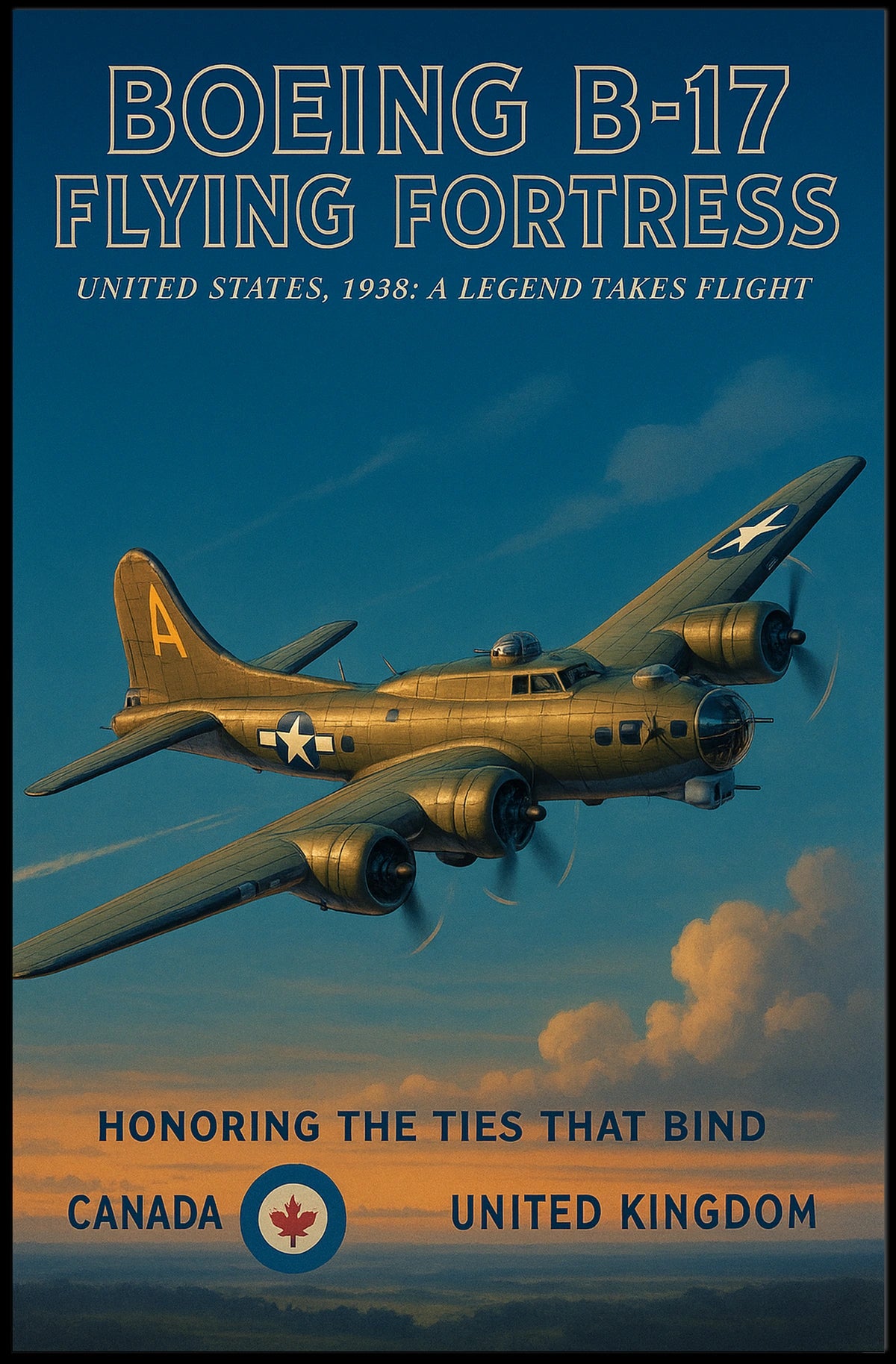 Boeing B-17 Flying Fortress Poster