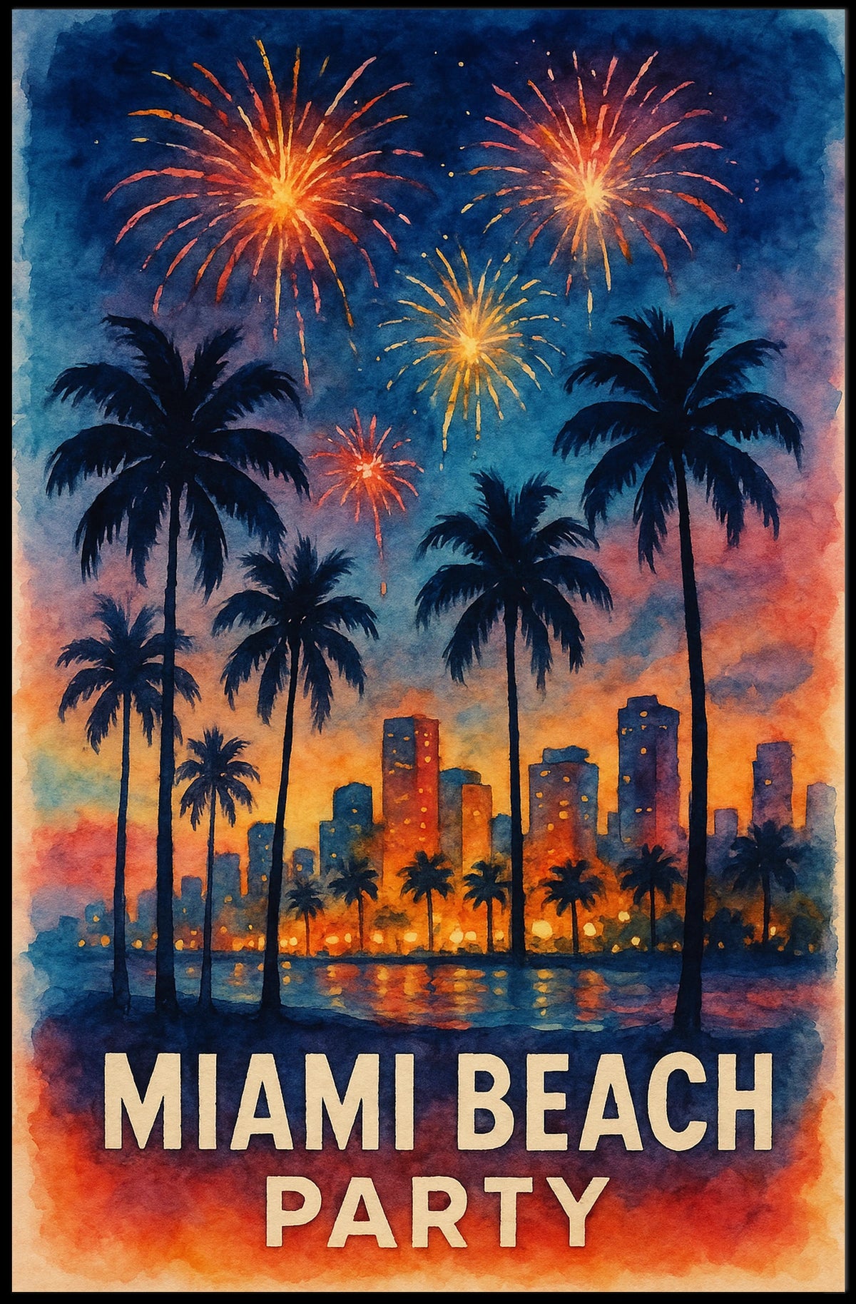 Miami Beach Celebration Poster