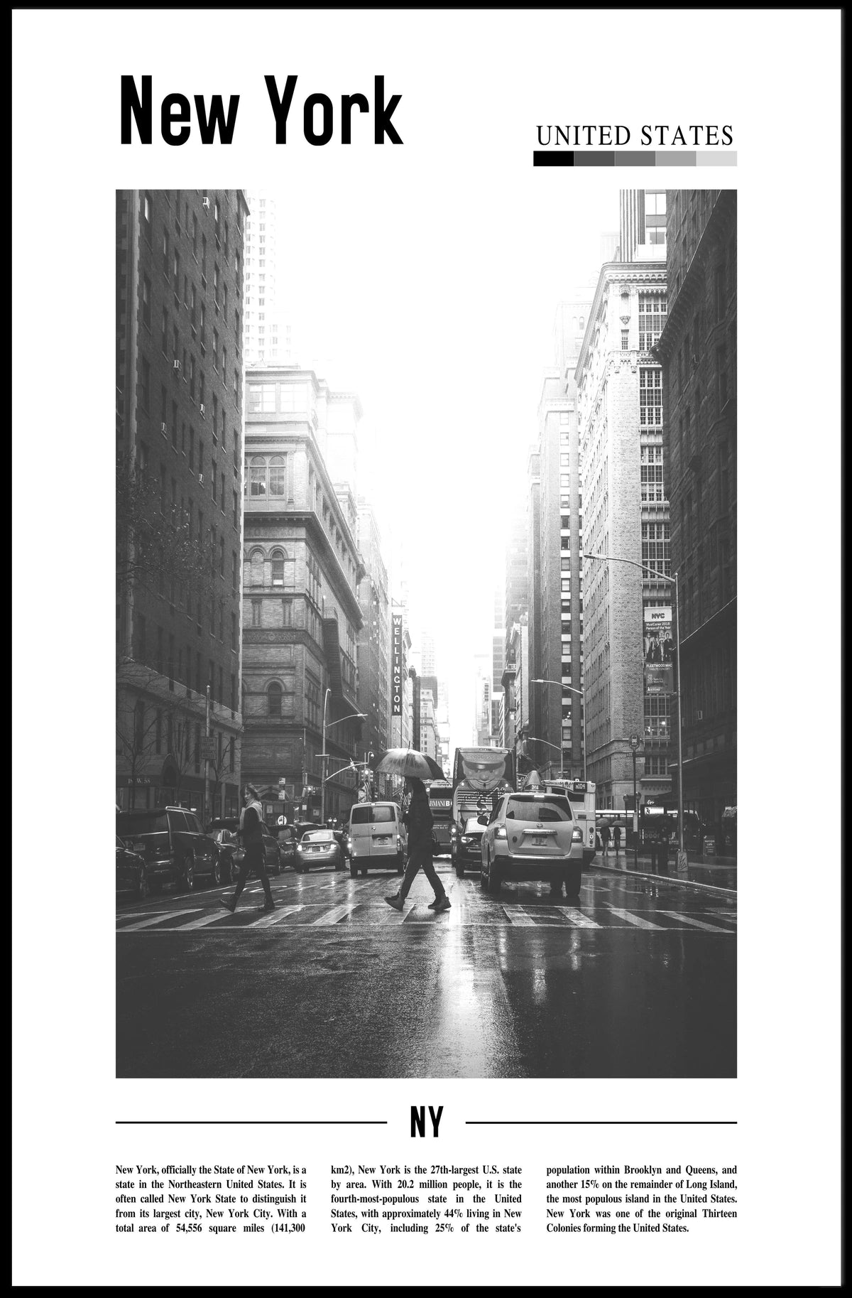 New York City Urban Architecture Poster Modern Wall Art