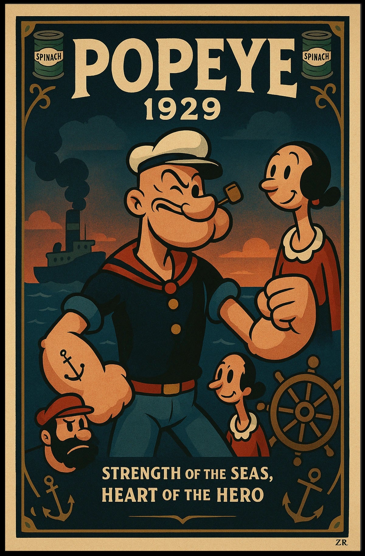 Popeye 1929 Art Poster POP-163